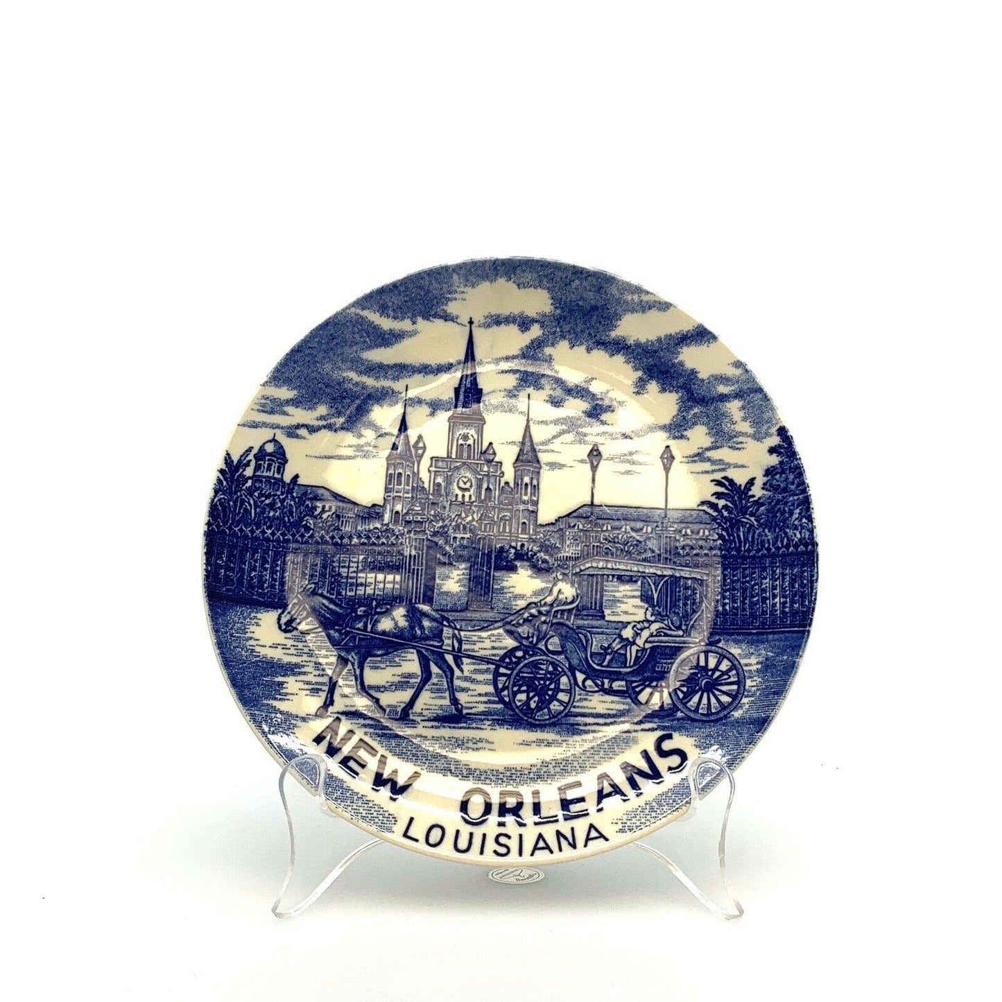 City Of New Orleans Louisiana Souvenir Collectible Plate, White - 8”