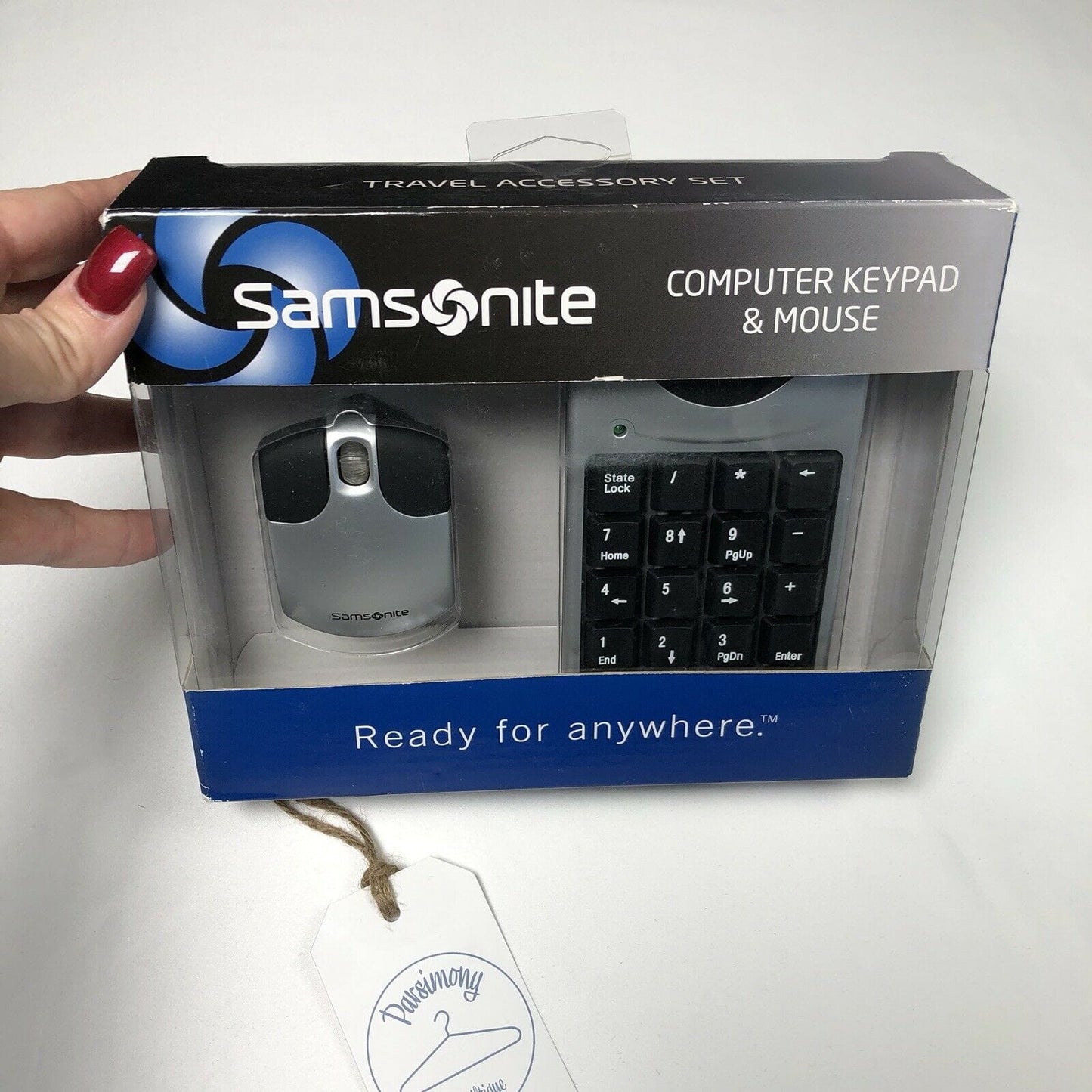 Samsonite Computer Portable Keypad & Mouse Travel Accessory Set Plug & Play New