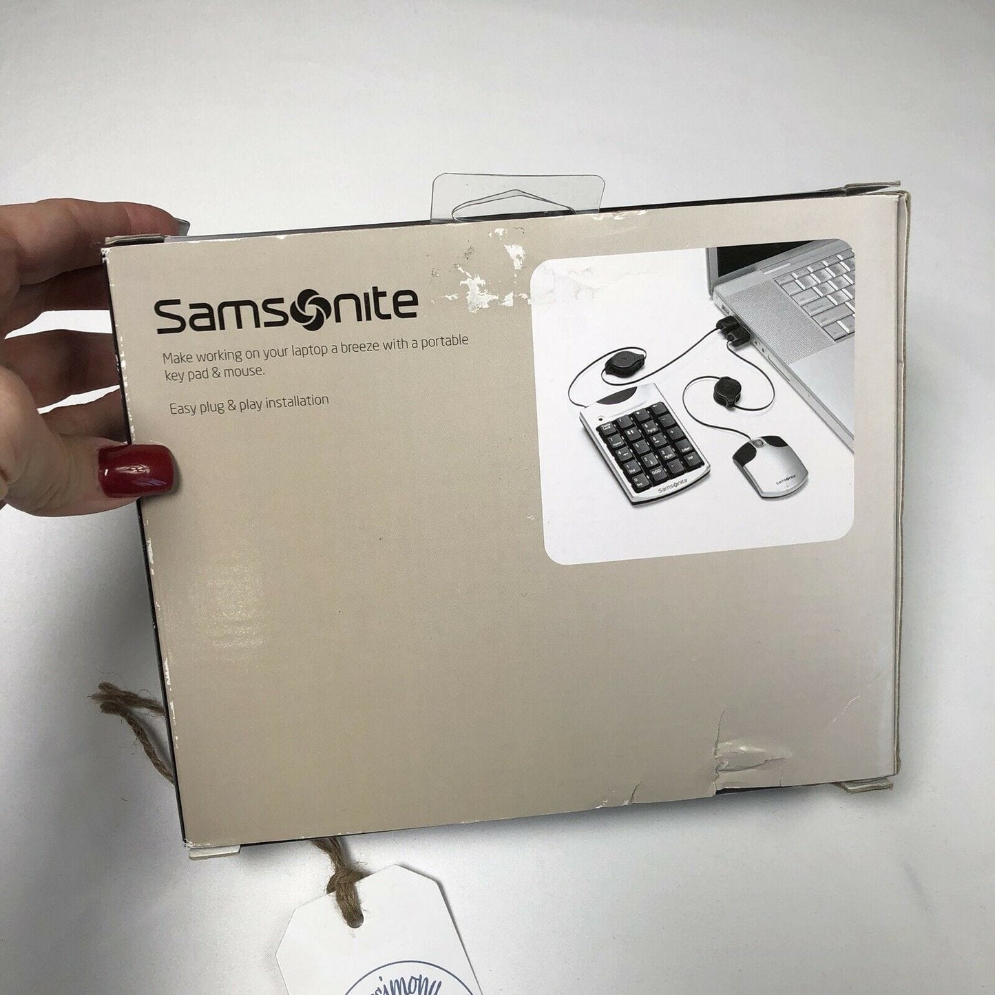 Samsonite Computer Portable Keypad & Mouse Travel Accessory Set Plug & Play New