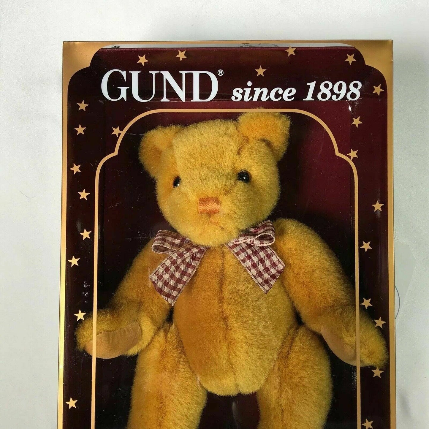 Gund Limited Edition Teddy Bear Jointed Collector’s Edition 1996 Yellow In Box