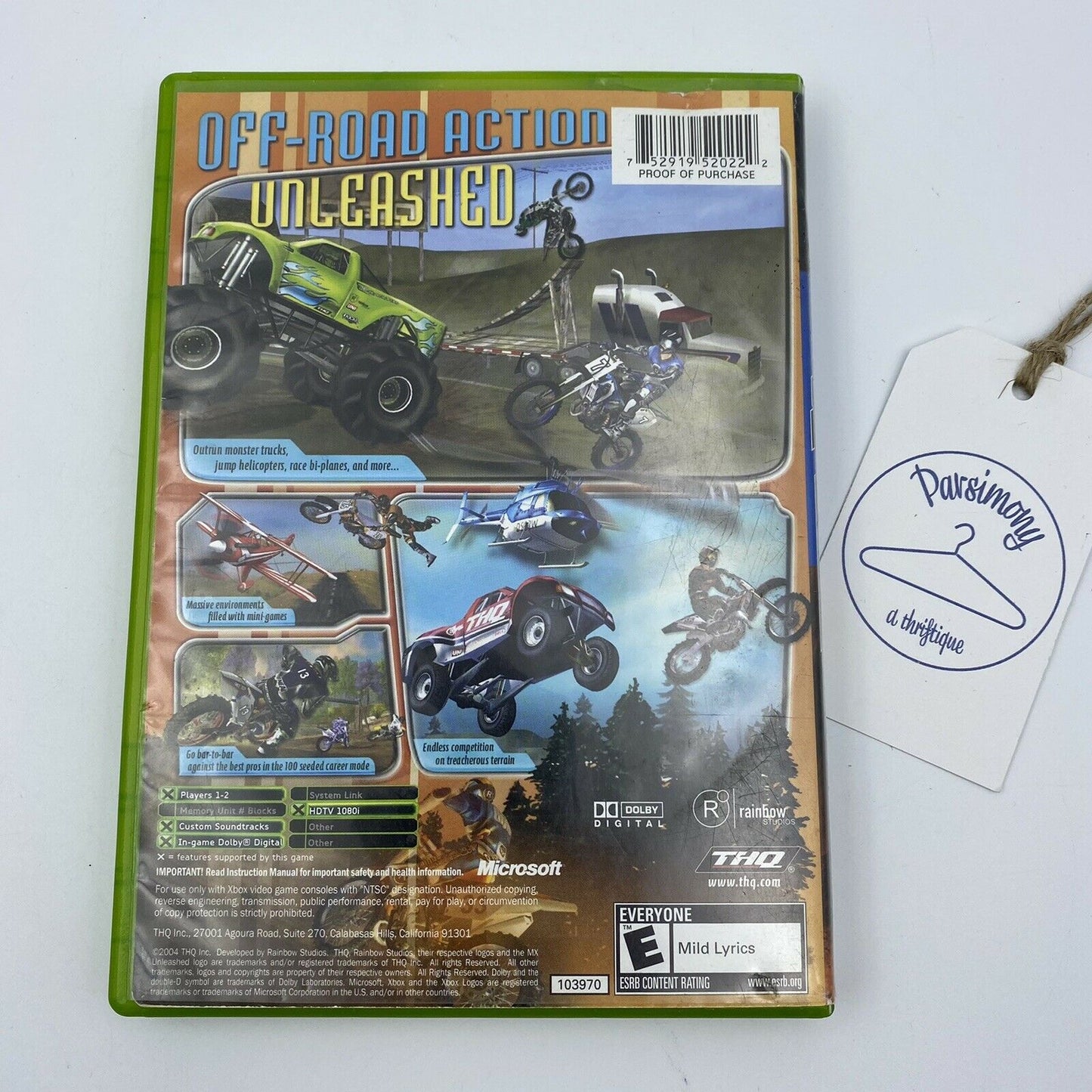 MX Unleashed (Microsoft Xbox, 2004) Rainbow Studios Rated E