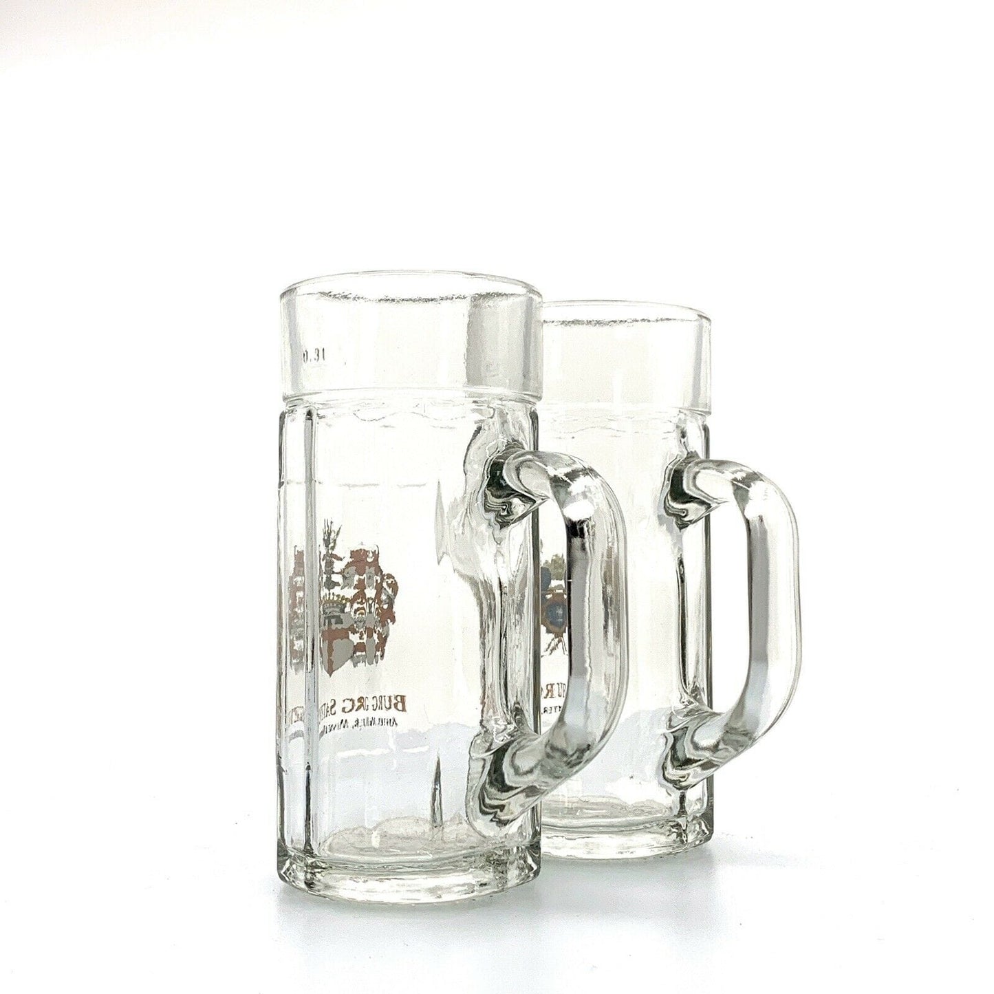 Burg Satzvey Mechernich, Germany Castle Souvenir 0.3L Glass Mugs - Set Of 2