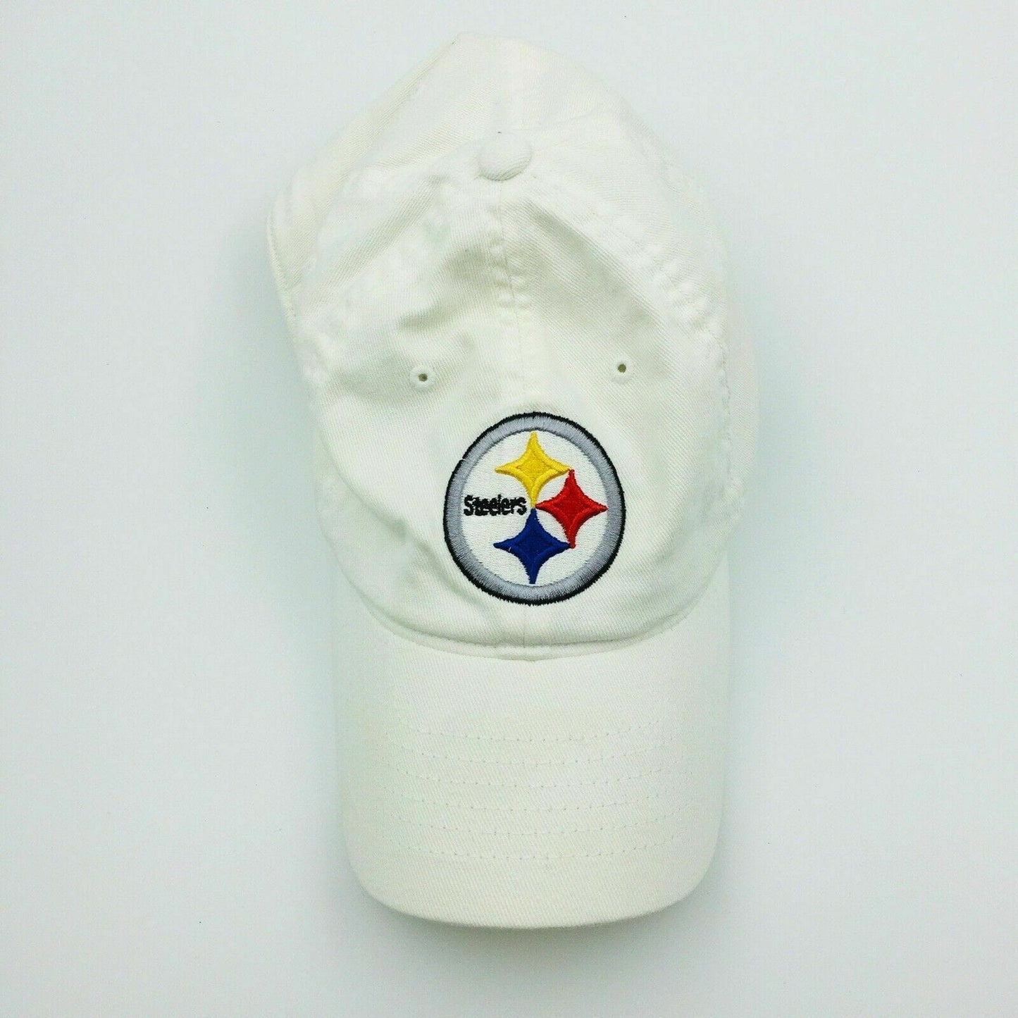 Reebok On Field Pittsburgh Steelers Baseball Hat Cap White OSFA Headwear NFL