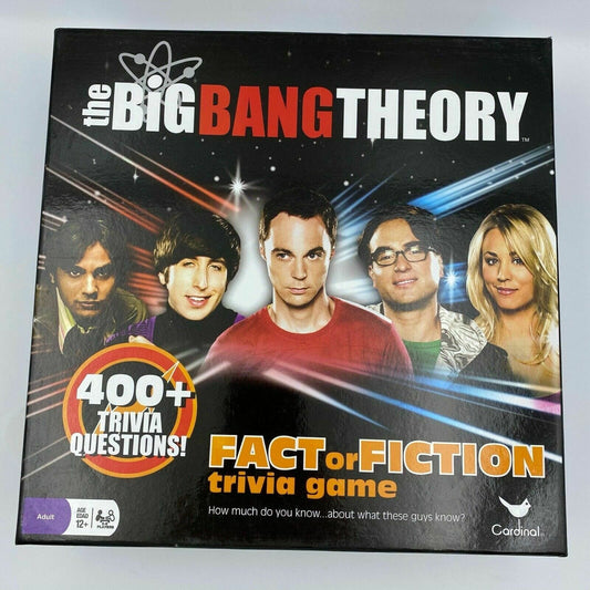 The Big Bang Theory GAME Fact or Fiction Trivia Game - Complete - OPEN BOX