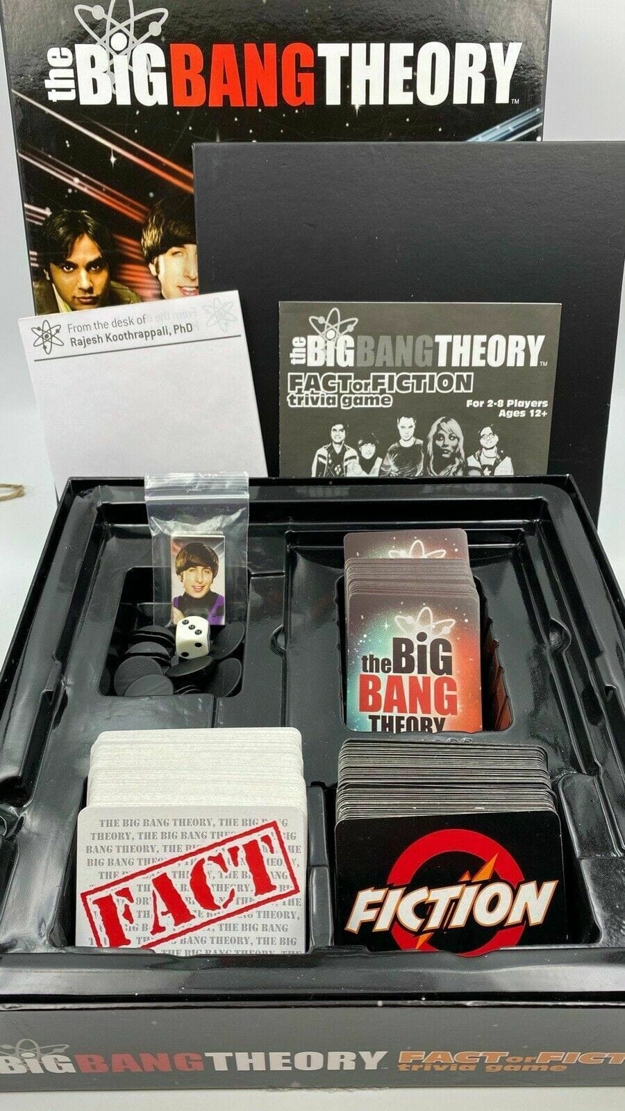 The Big Bang Theory GAME Fact or Fiction Trivia Game - Complete - OPEN BOX