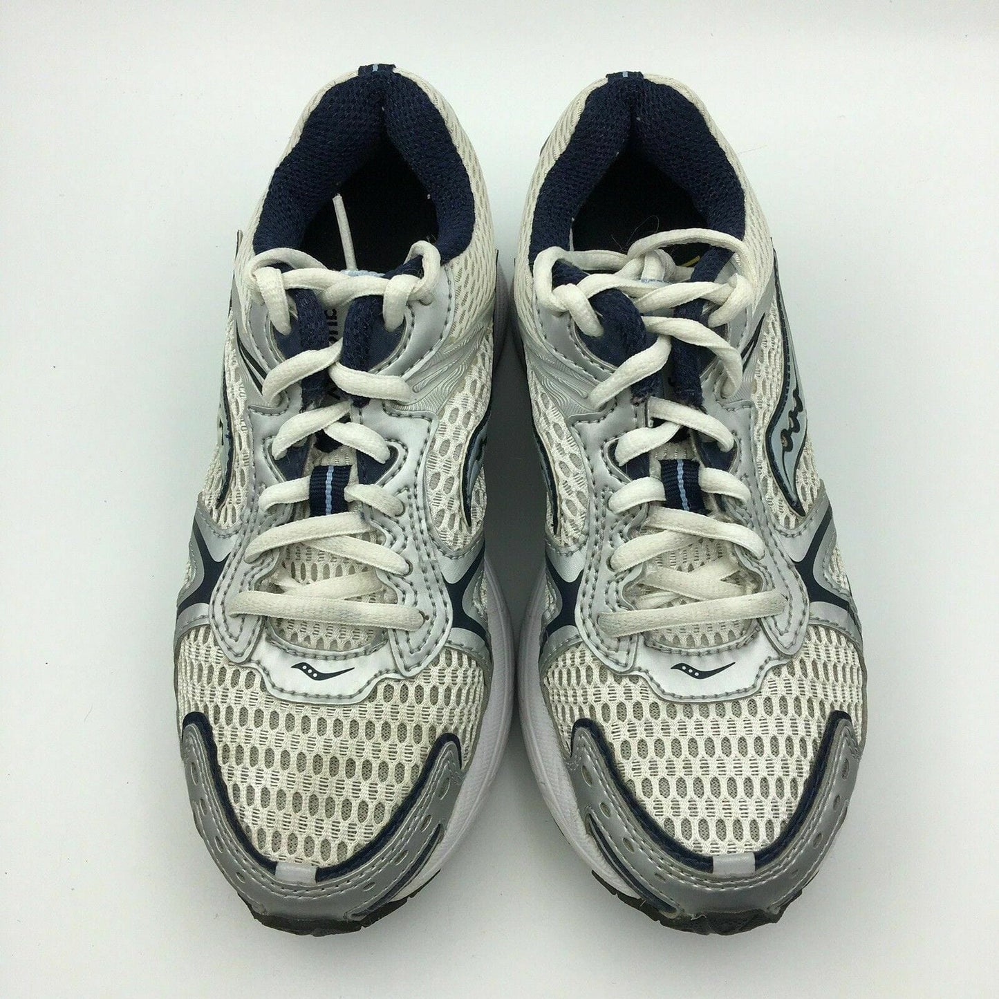 Saucony ProGrid Womens Size 5 White Blue Running Shoes Sneakers 10010-2 Jazz