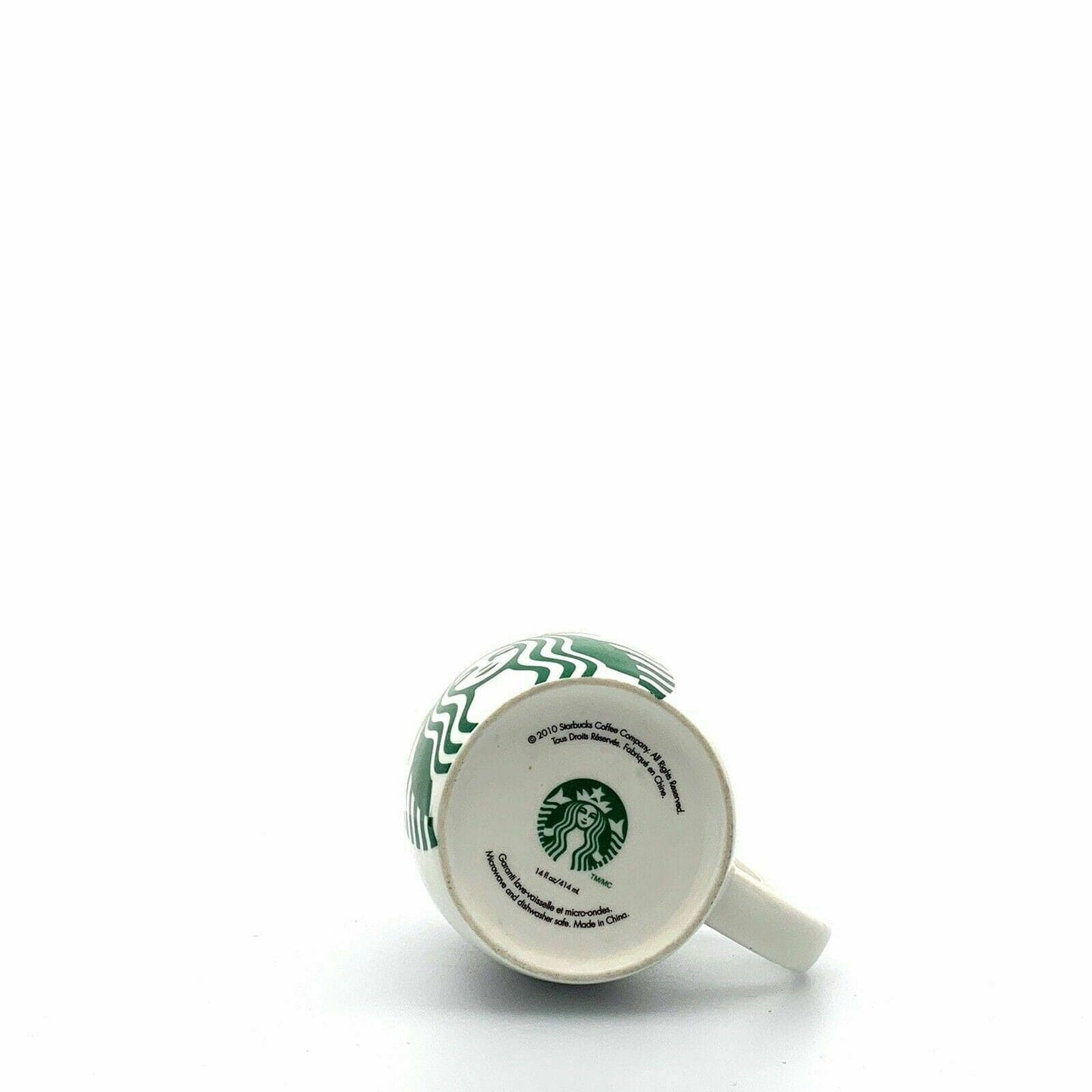 Starbucks Green Mermaid Logo Coffee Cup, White - 16oz