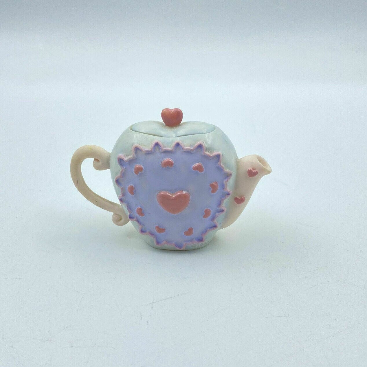 PMI Precious Moments “Forever True” Miniature Resin Teapot Figurine 1998