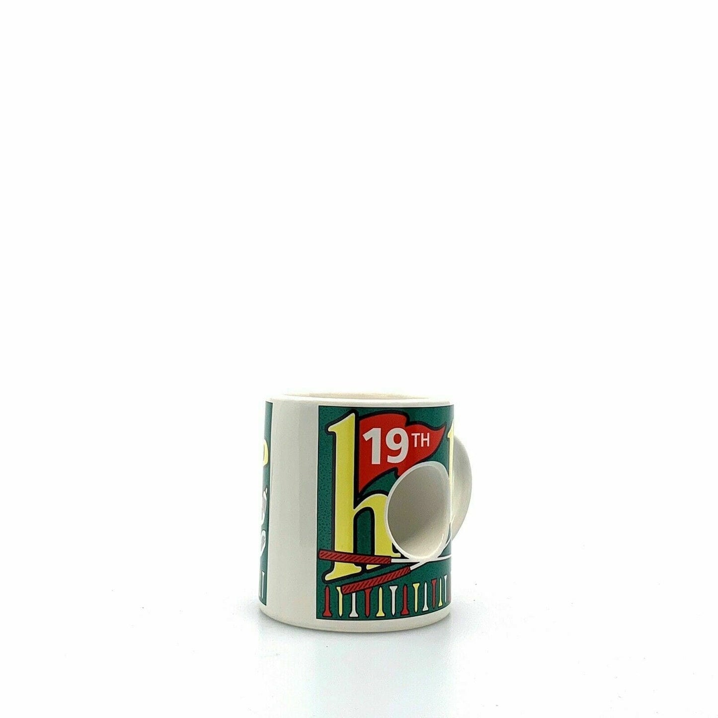 Vintage 19th Hole Novelty Golf Mug Coffee Cup 73007, White - 10 fl oz