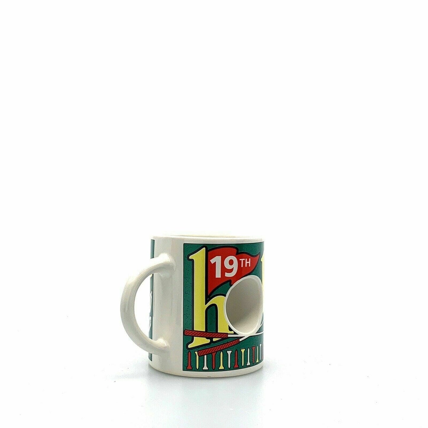 Vintage 19th Hole Novelty Golf Mug Coffee Cup 73007, White - 10 fl oz