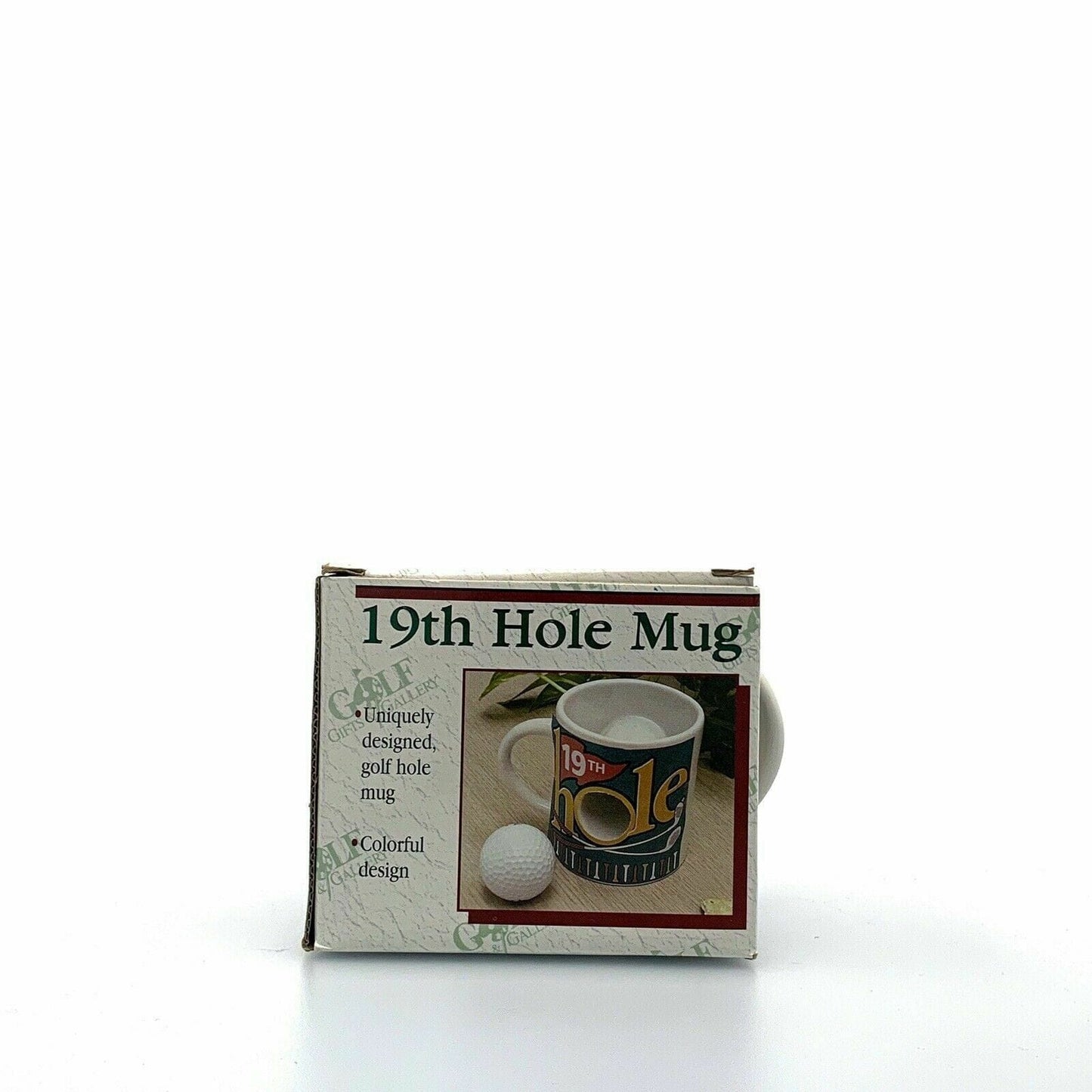 Vintage 19th Hole Novelty Golf Mug Coffee Cup 73007, White - 10 fl oz