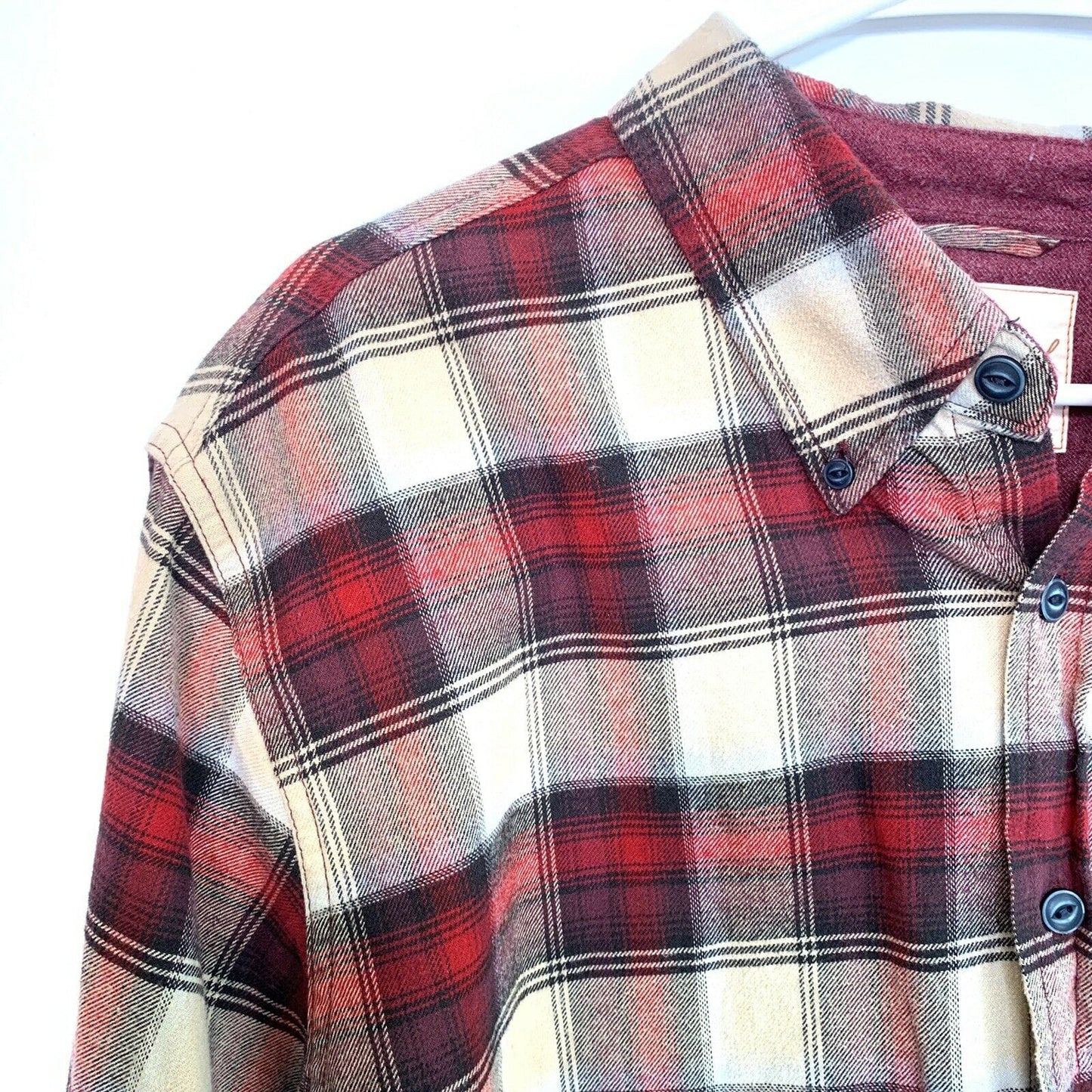 Original Weatherproof Vintage Mens Size XXL Red Plaid Shirt Flannel Button Down