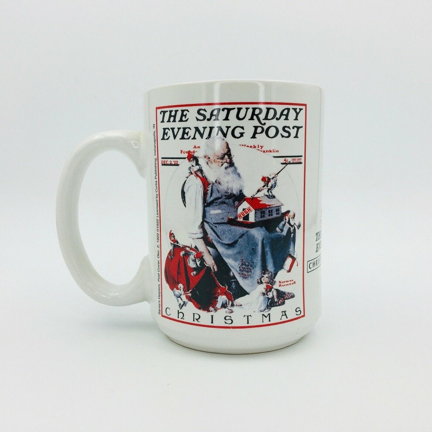 Norman Rockwell Saturday Evening Post Coffee Mug Christmas Collection Dec 2 1922