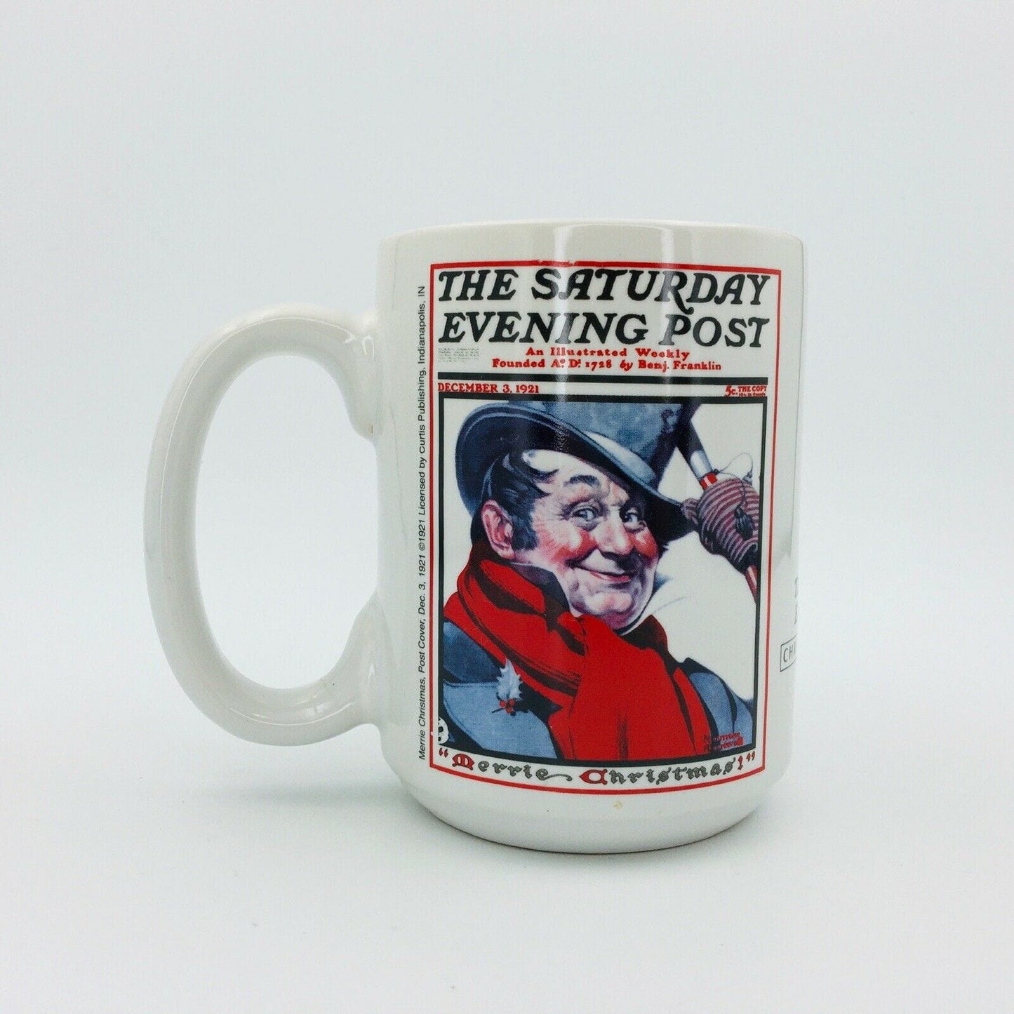 Norman Rockwell Saturday Evening Post Coffee Mug Christmas Collection Dec 3 1921