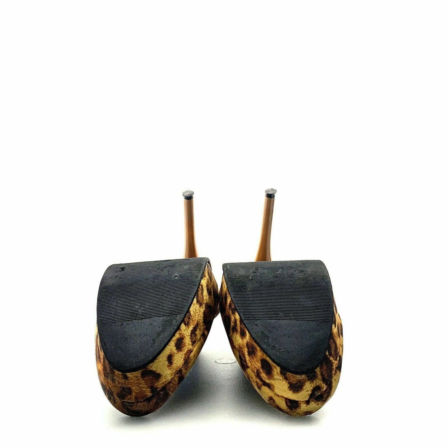 Fahrenheit Womens Size 7.5 Brown Leopard Heels Platform Stiletto Shoes