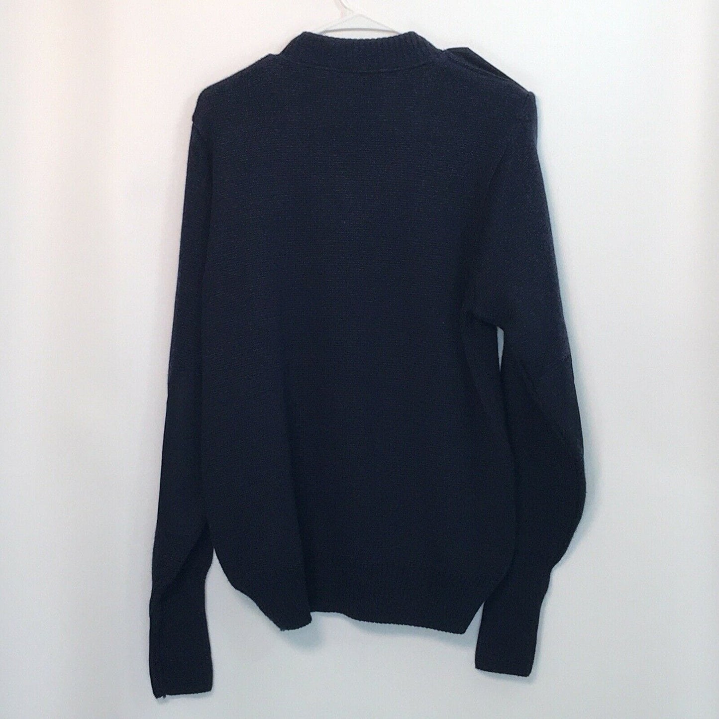 Military Equipment Mens Size 14R Navy Blue Sweater Pullover V Neck