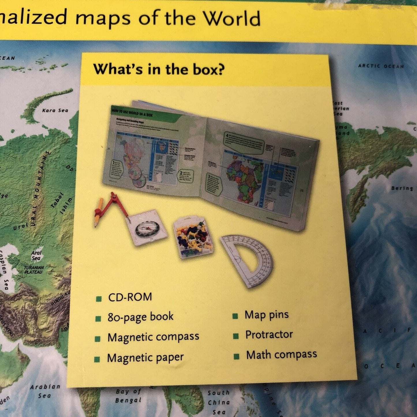Sterling Publishing World In A Box Create & Print Your Own World Maps Ages 8 +