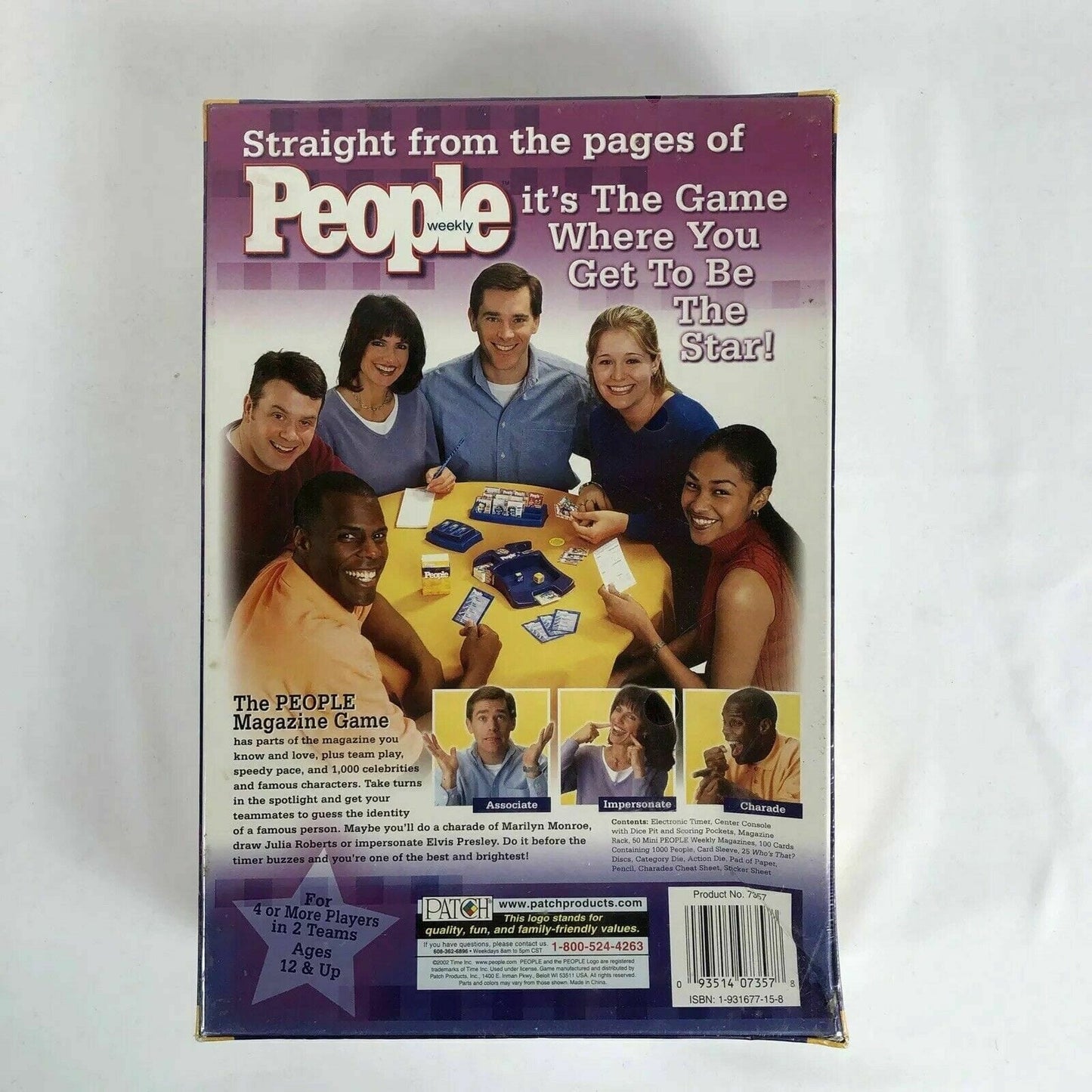 People Weekly Board Game by Patch, The Game Where You Get To Be The Star NIB