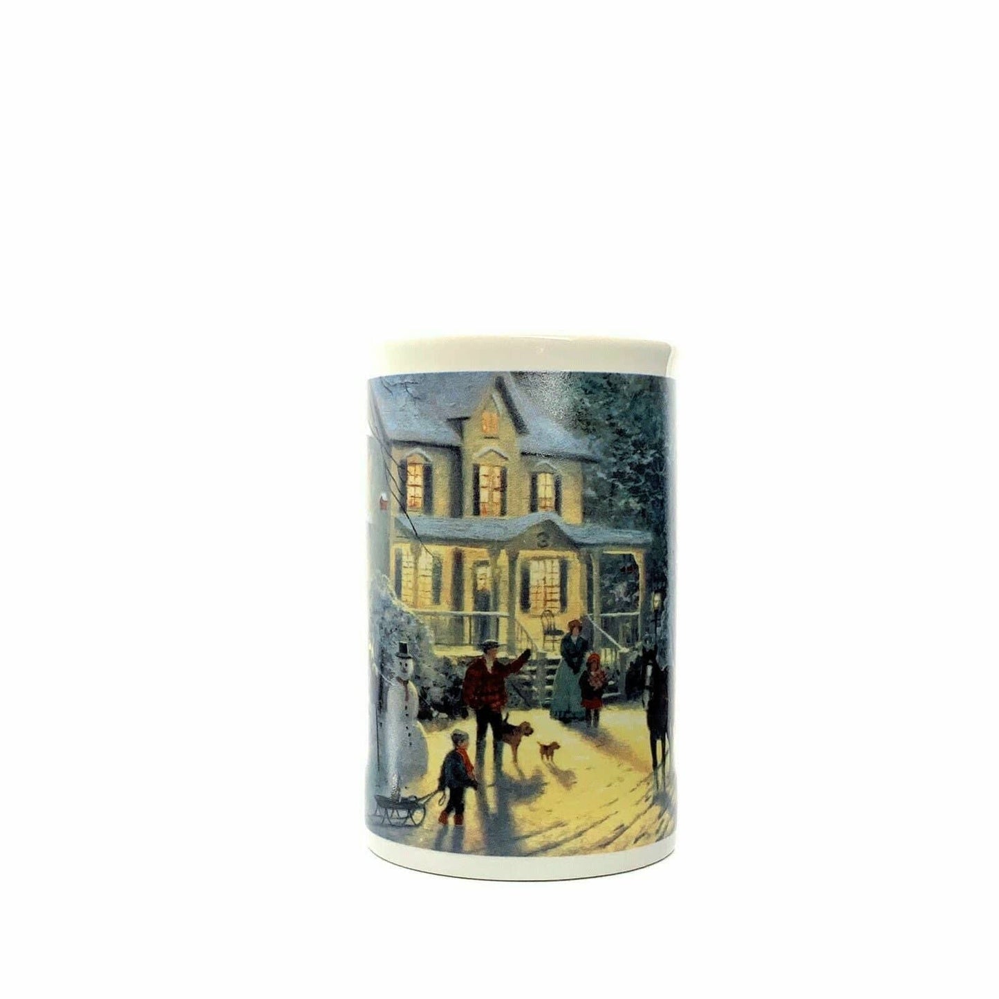 Thomas Kinkade Home For The Holidays Coffee Mug Cup 1990