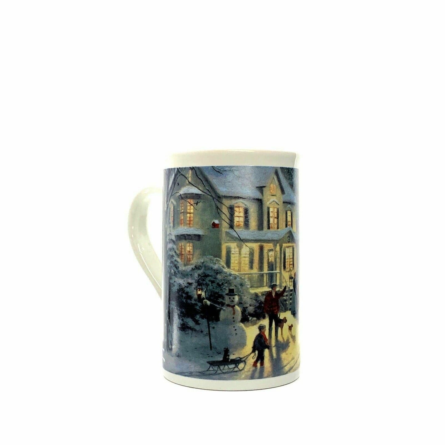 Thomas Kinkade Home For The Holidays Coffee Mug Cup 1990