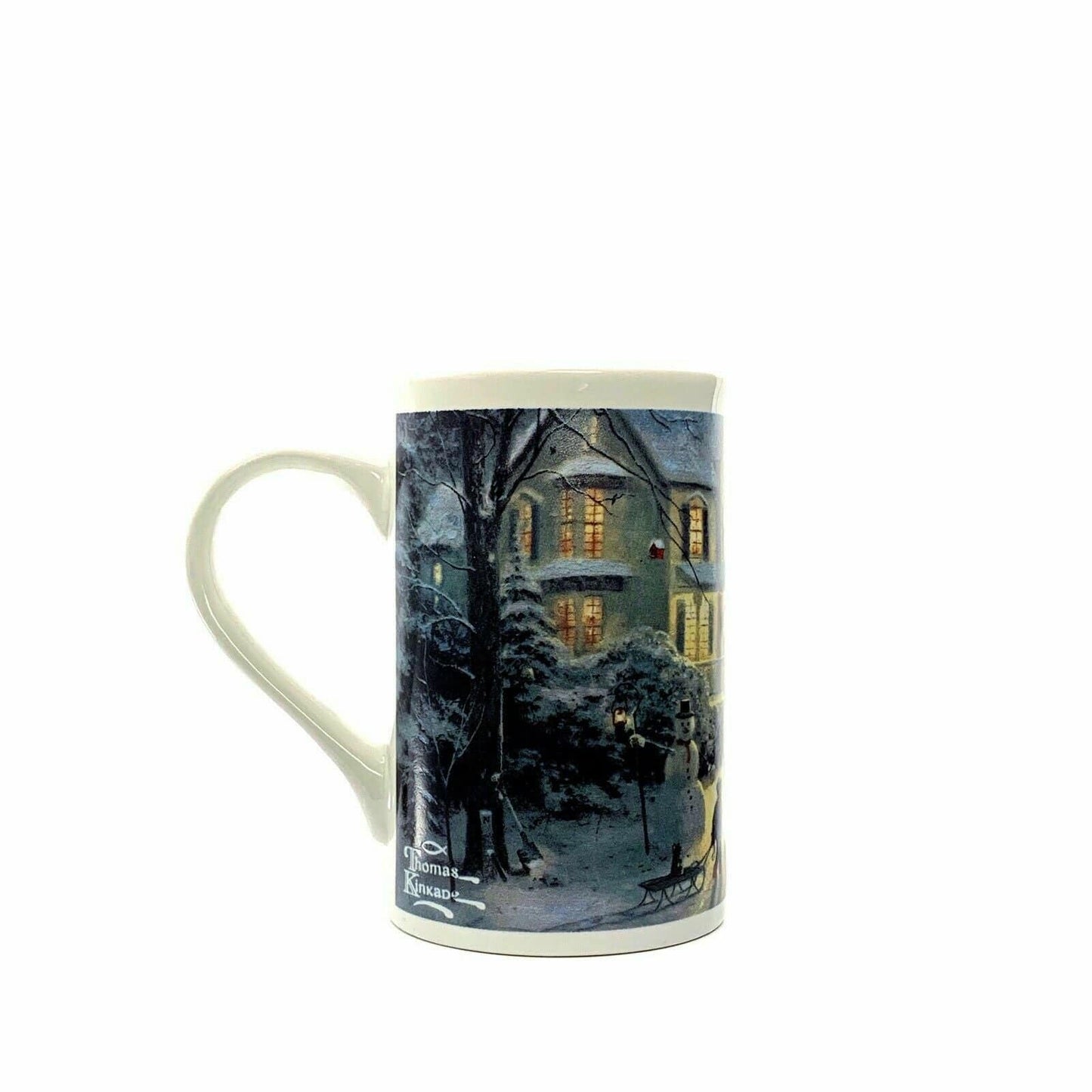 Thomas Kinkade Home For The Holidays Coffee Mug Cup 1990