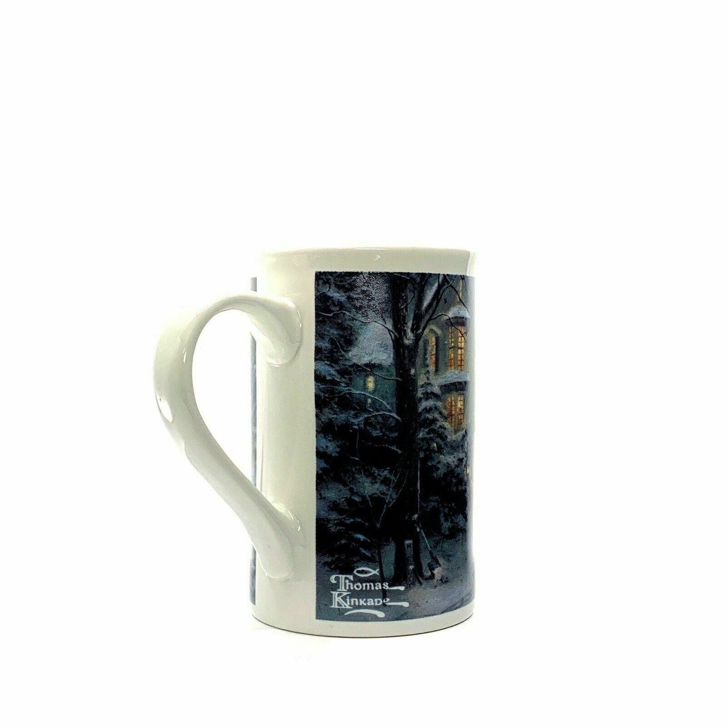 Thomas Kinkade Home For The Holidays Coffee Mug Cup 1990