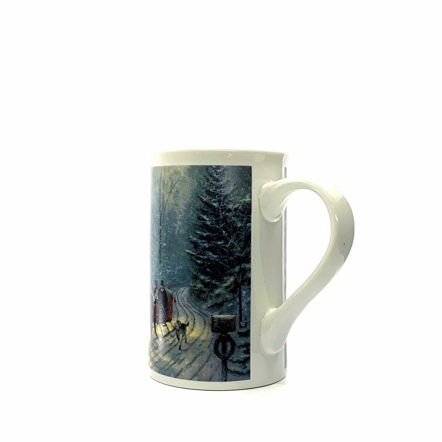 Thomas Kinkade Home For The Holidays Coffee Mug Cup 1990