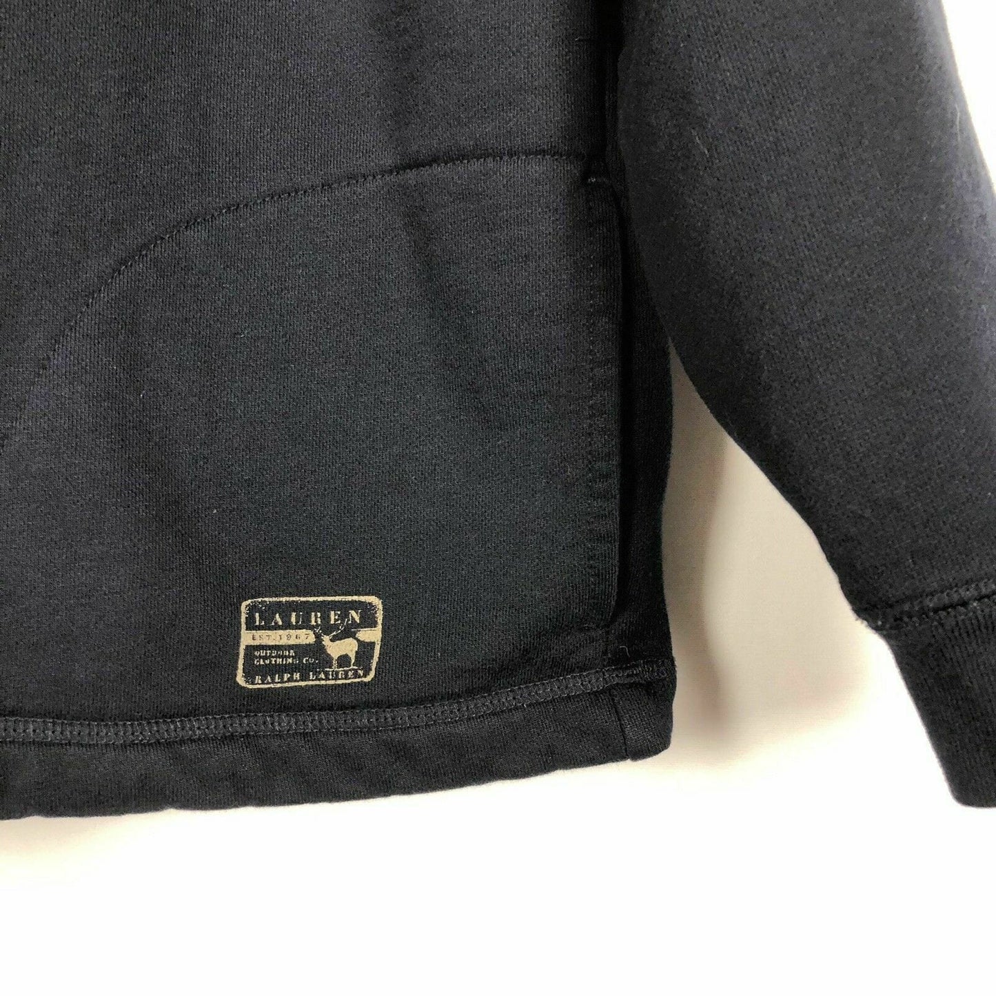 Lauren Ralph Lauren Womens Size S Full Front Zip Dark Blue Sweatshirt