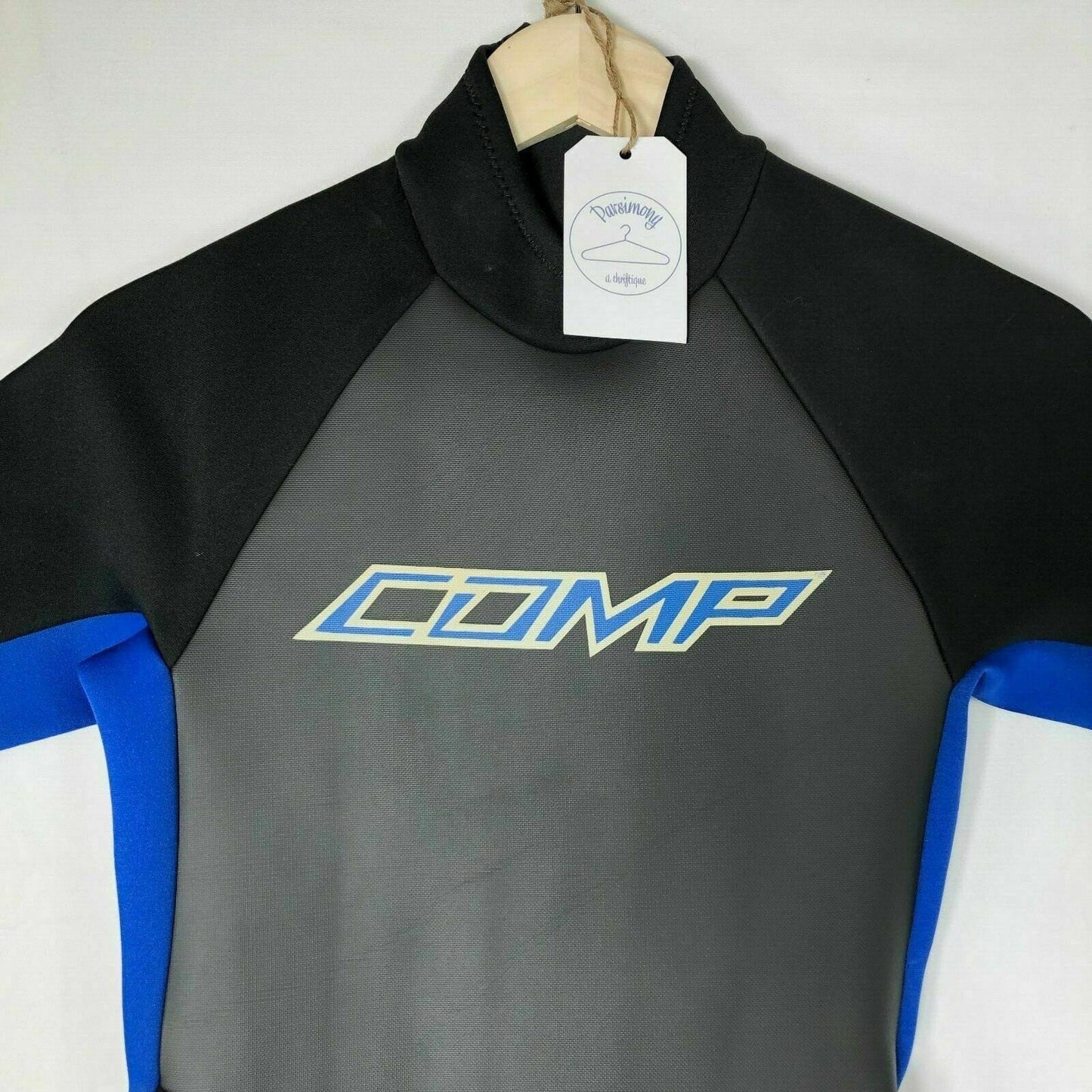 Comp Short Sleeve and Leg Body Size Small Black Blue Wet Suit Wetsuit Diving Scuba