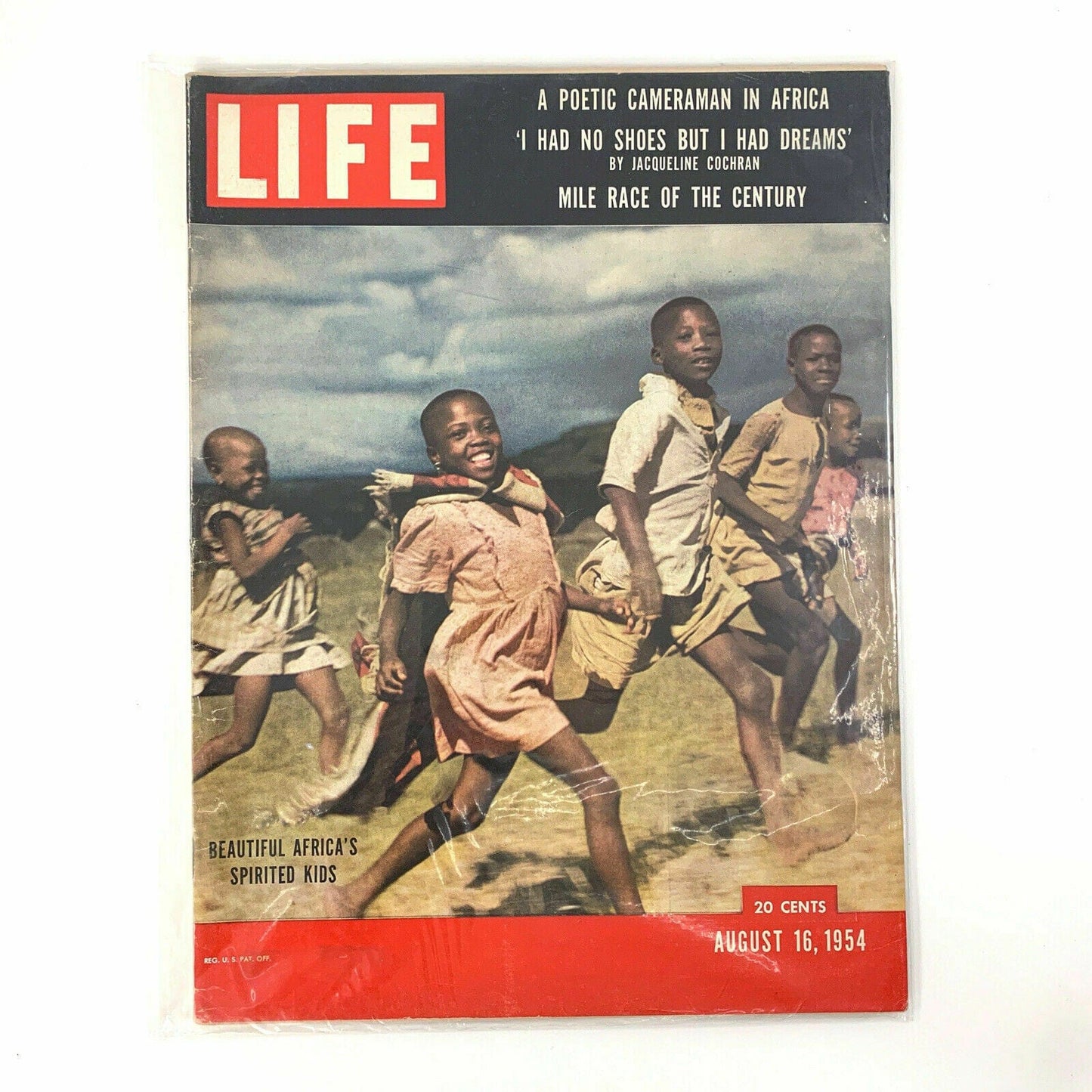 Vintage Life Magazine Full Size “Beautiful Africas Spirited Kids” - Aug 16, 1954