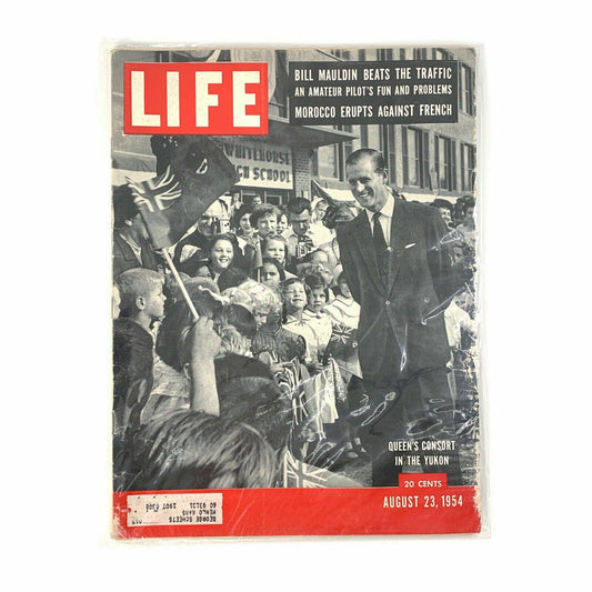 Vintage Life Magazine Full Size “Queens Consort In The Yukon” - August 23, 1954