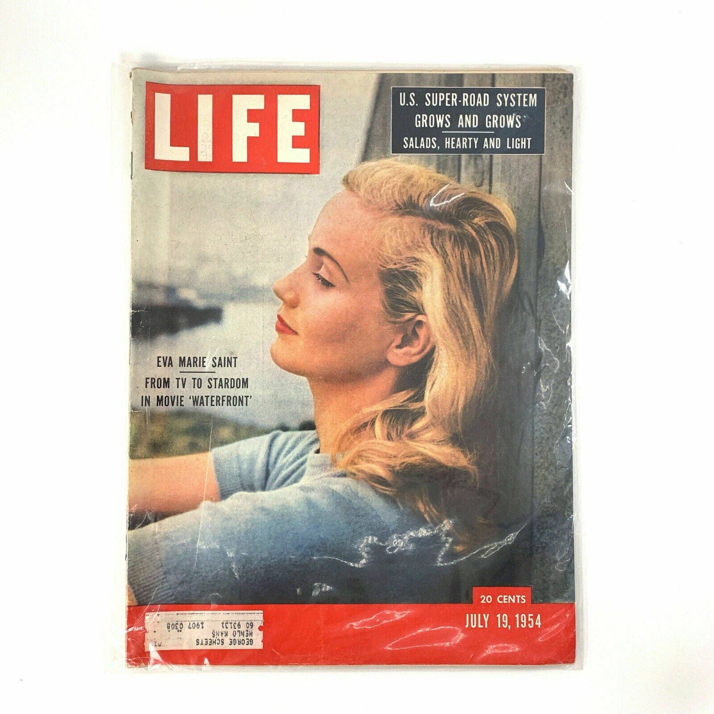 Vintage Life Magazine Full Size “Eva Marie Saint” - July 19, 1954