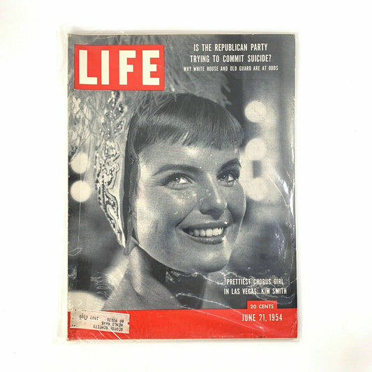 Vintage Life Magazine Full Size “Kim Smith Vegas Showgirl” - June 21, 1954