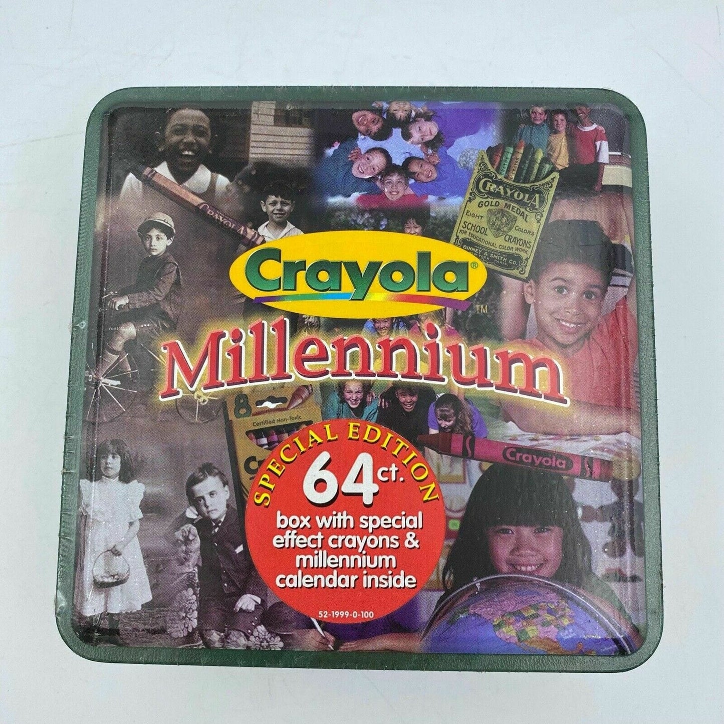 Crayola Millennium Special Edition 64 ct Box Special Effect Crayons Calendar