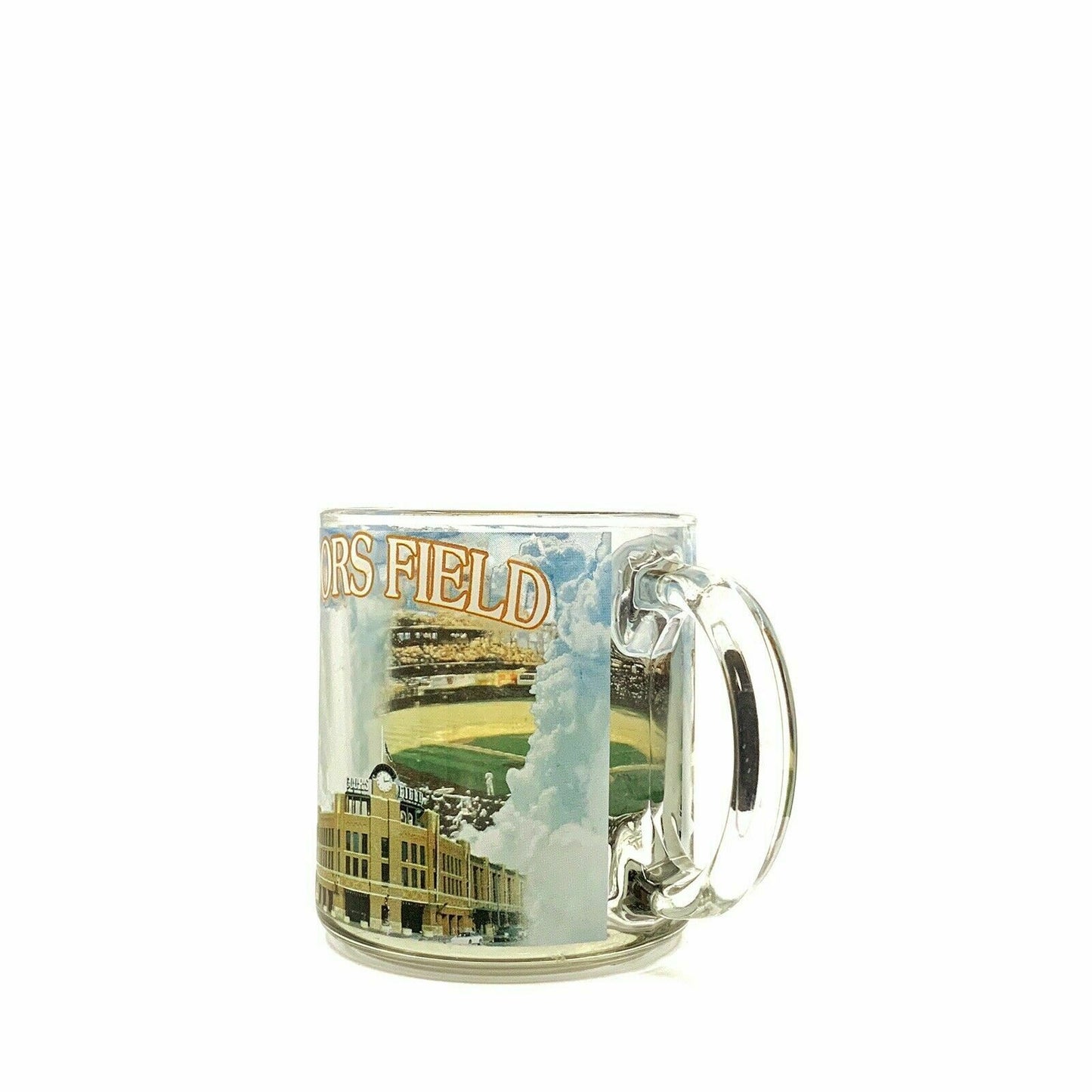 Nostalgic Vintage Coors Field Glass Coffee Mug - Clear 12oz