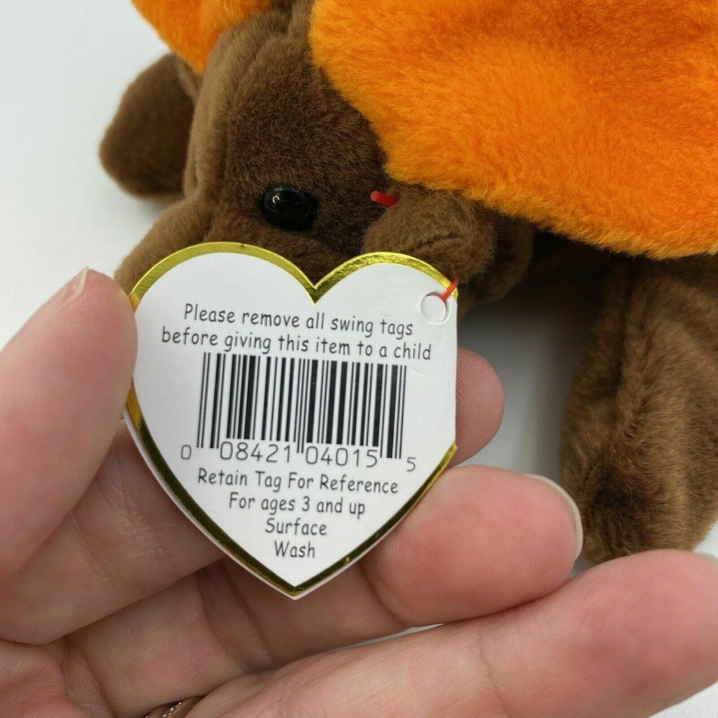 Charming Ty Original Beanie Babies Chocolate The Moose Plush Toy 1993 Excellent Cond. w/ Errors
