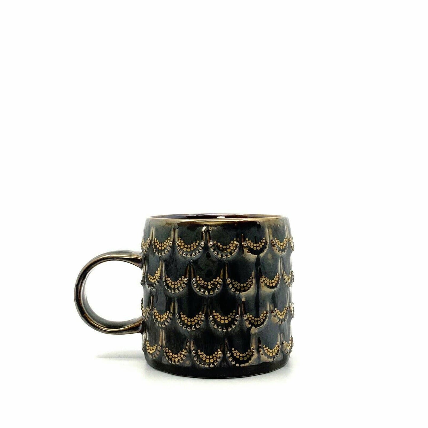 Elegant Starbucks Golden Scales Anniversary Cup - 10 fl oz, Brown/Gold, Ceramic