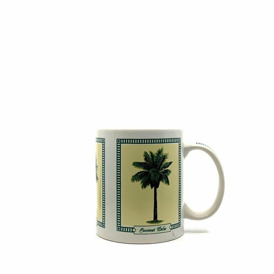 Vintage-inspired Hilo Hattie Coffee Mug Tropical Palms Ceramic Very Good 2005
