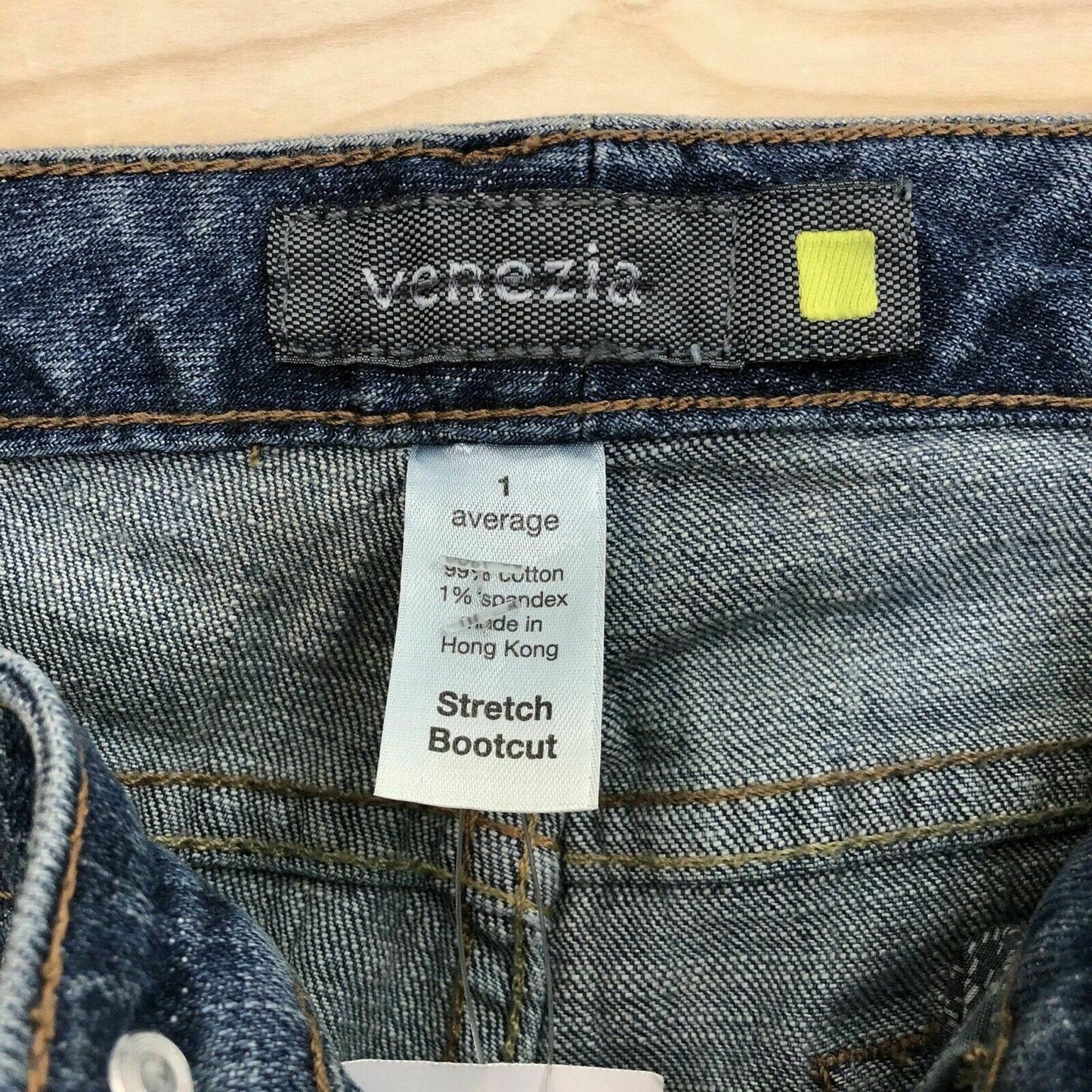 Comfortable Venezia Womens Jeans Blue Denim Stretch Bootcut Size 1 NWT