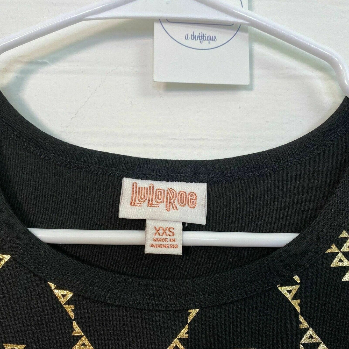 Captivating LuLaRoe Womens Black Simply Comfortable Carly Dress XXS Silver Details