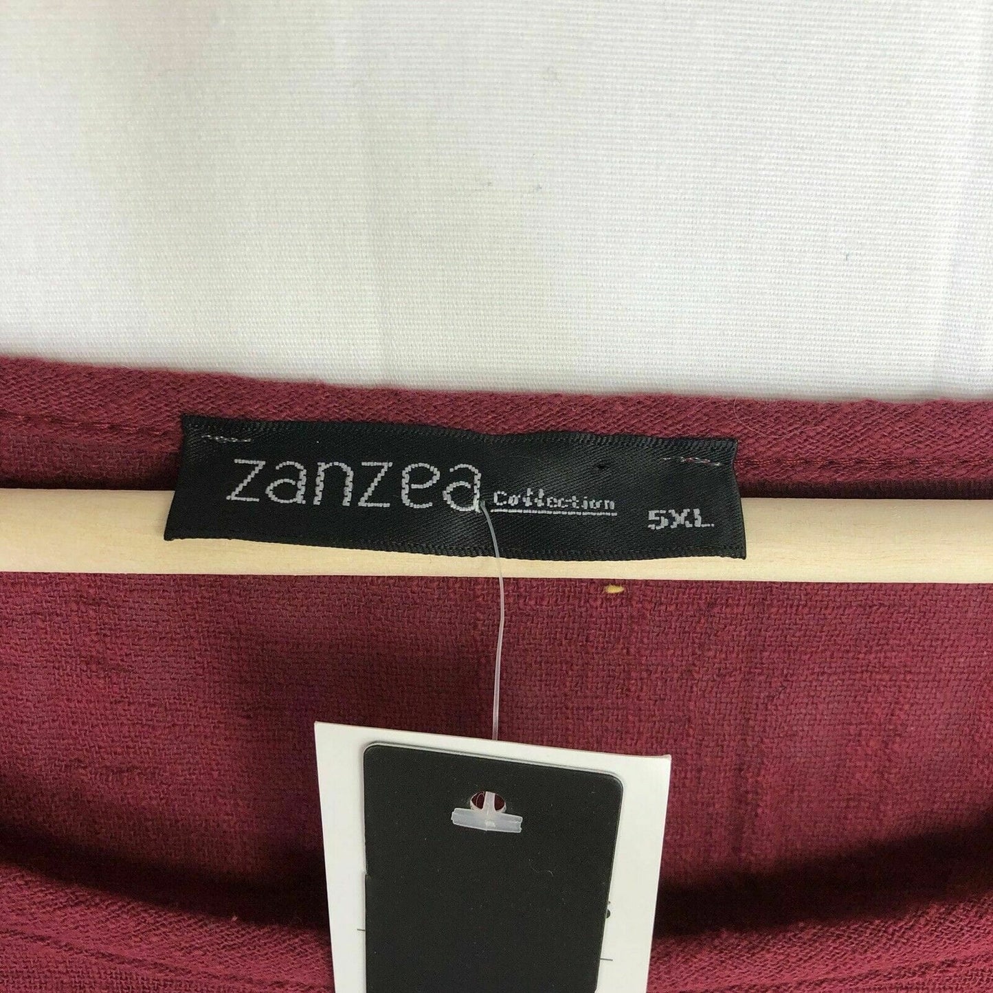 ZANZEA Womens Maroon Casual Long Sleeve Lightweight Top Blouse Plus Size 5XL
