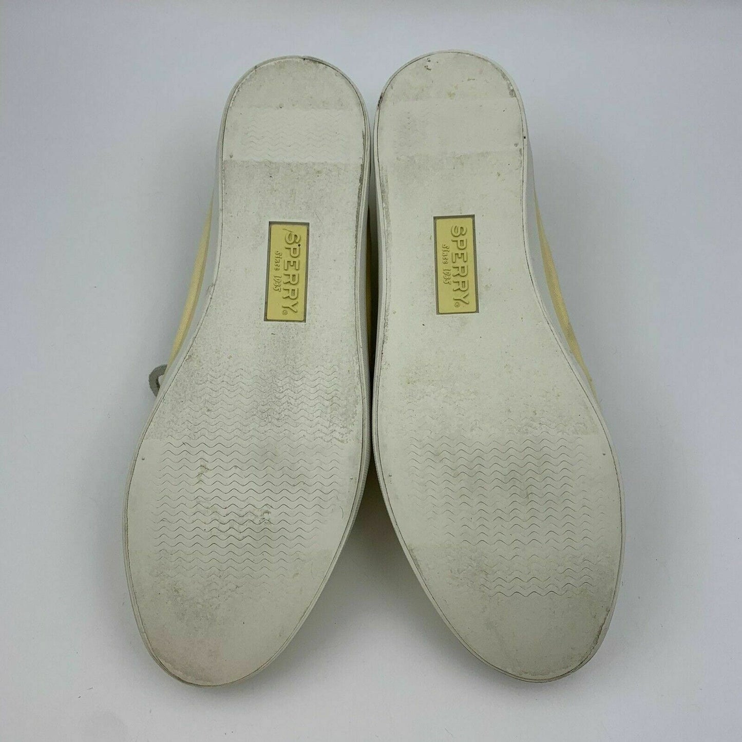 Sperry Top Sider Womens Shoes Size 9 Light Yellow with Memory Foam Insoles