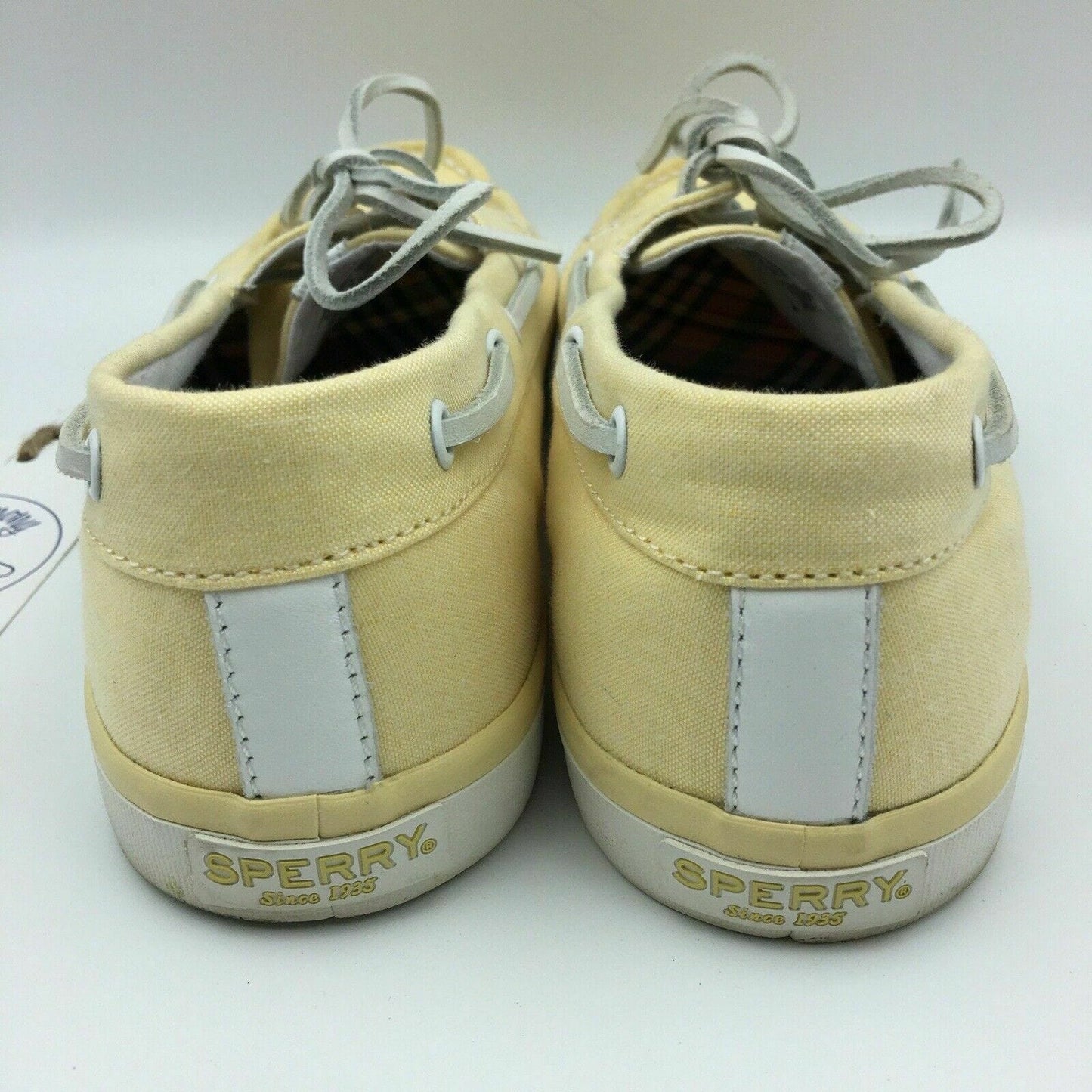 Sperry Top Sider Womens Shoes Size 9 Light Yellow with Memory Foam Insoles