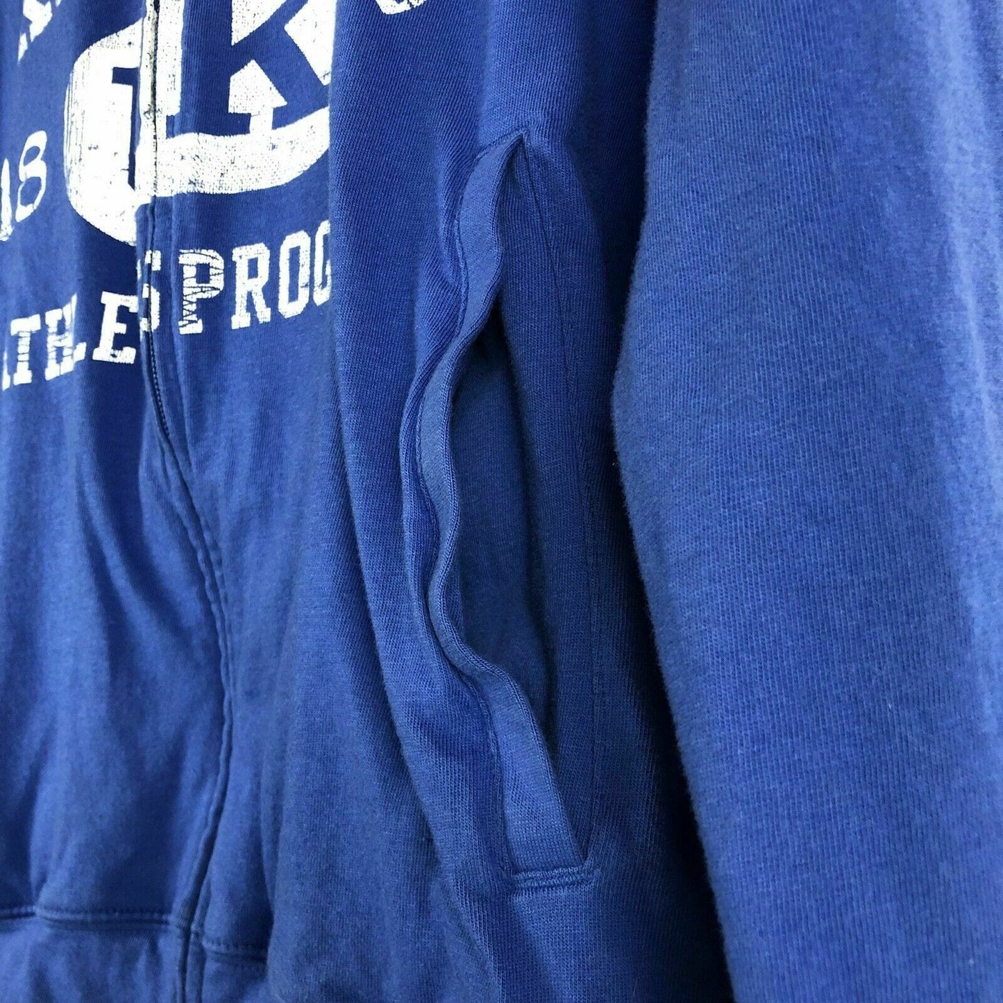 University of Kentucky Nike Size M Blue Full Zip Lightweight Hoodie Sweatshirt