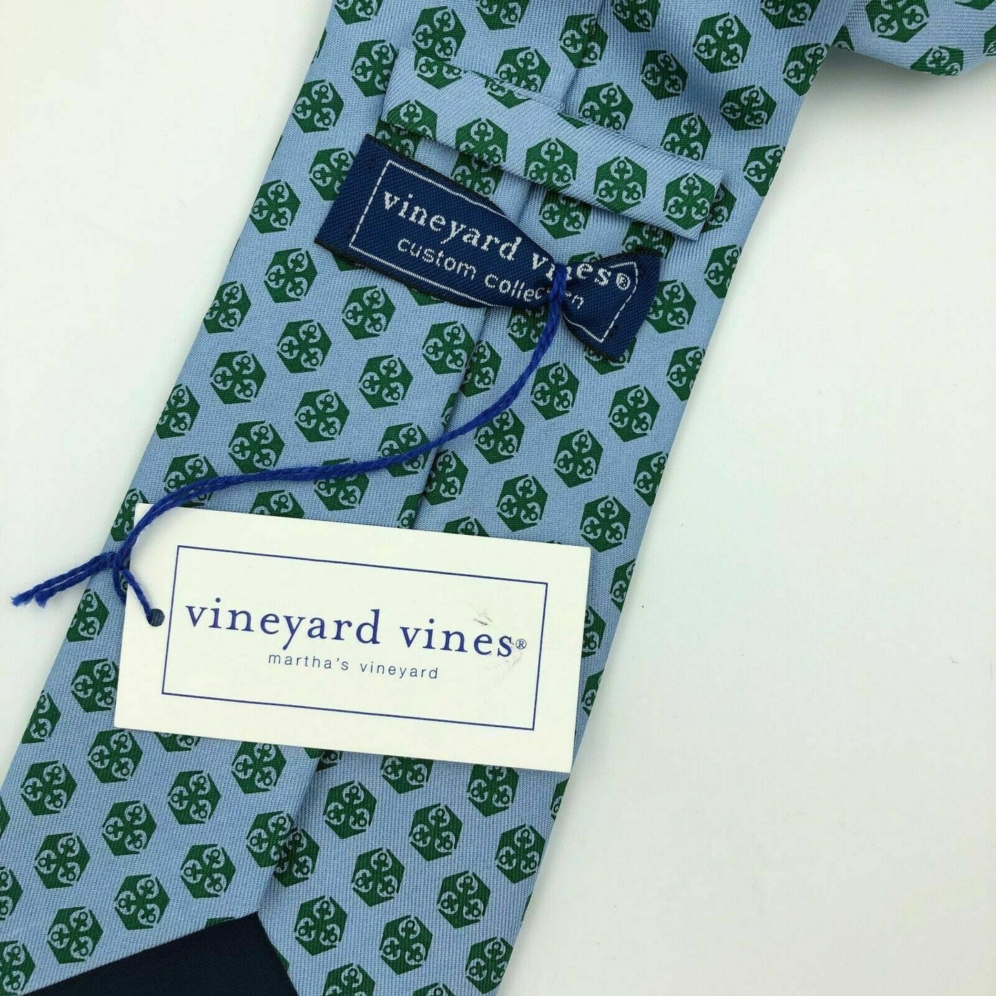 Vineyard Vines Mens Custom Tie Old Mutual Insurance Financial Services Blue Green
