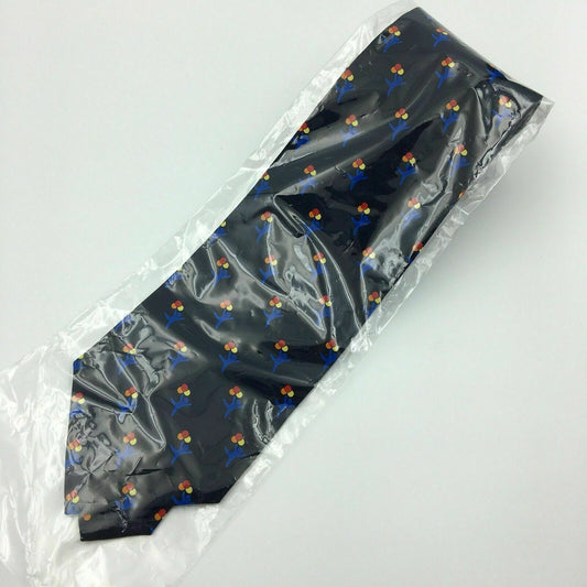 WOLFMARK Neck Wear Men’s Navy Blue Children’s Hospital Logo 100% Silk Neck Tie