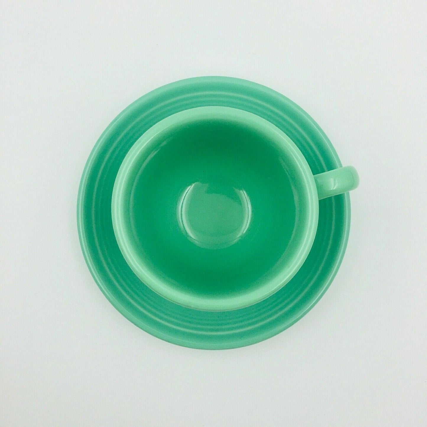 Fiesta Seafoam Green Replacement Tea Coffee Cup and Saucer Set Homer Laughlin Co USA.