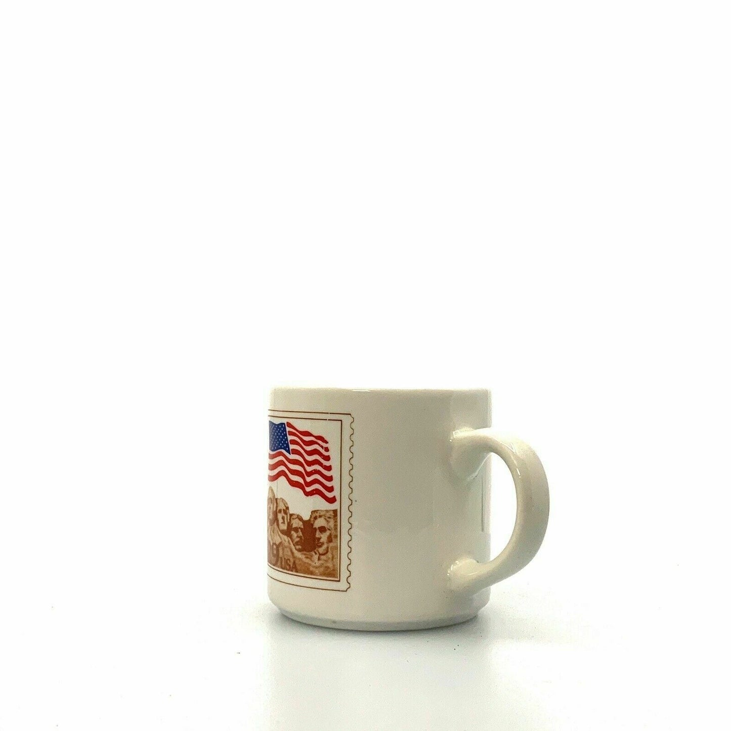 United States 29¢ Postage Stamp Mt Rushmore Coffee Cup, White - 12Oz