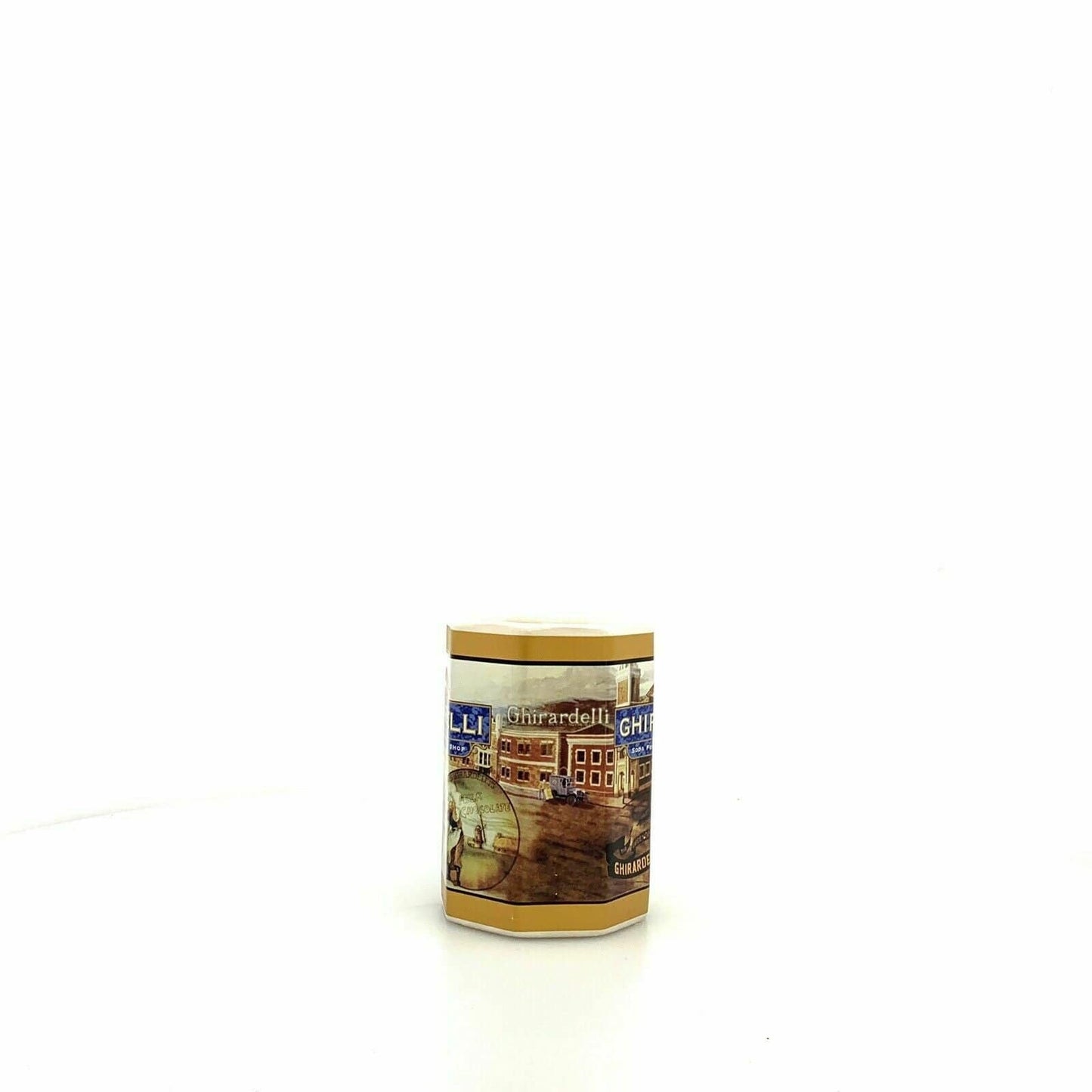 GHIRARDELLI Chocolate Company Collectible Ceramic Octagonal Coffee Mug Cup