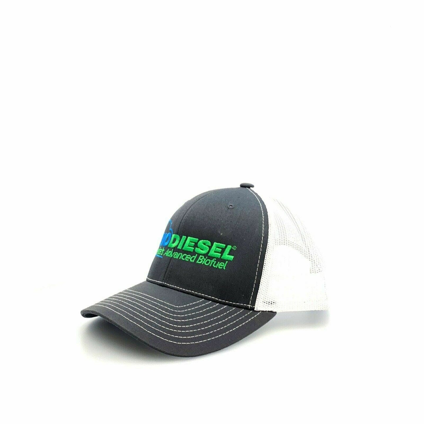 BIODEISEL BIOFUEL Mens Mesh SnapBack Trucker Hat, Gray / White - OSFA